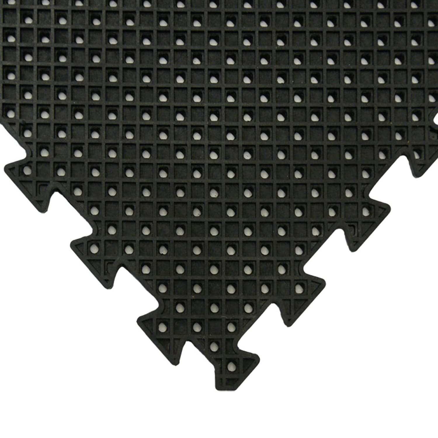 Rubber-Cal 20-in W x 20-in L x 0.625-in T Interlocking Rubber Gym Floor Tile (11-sq ft) (4-Pack)