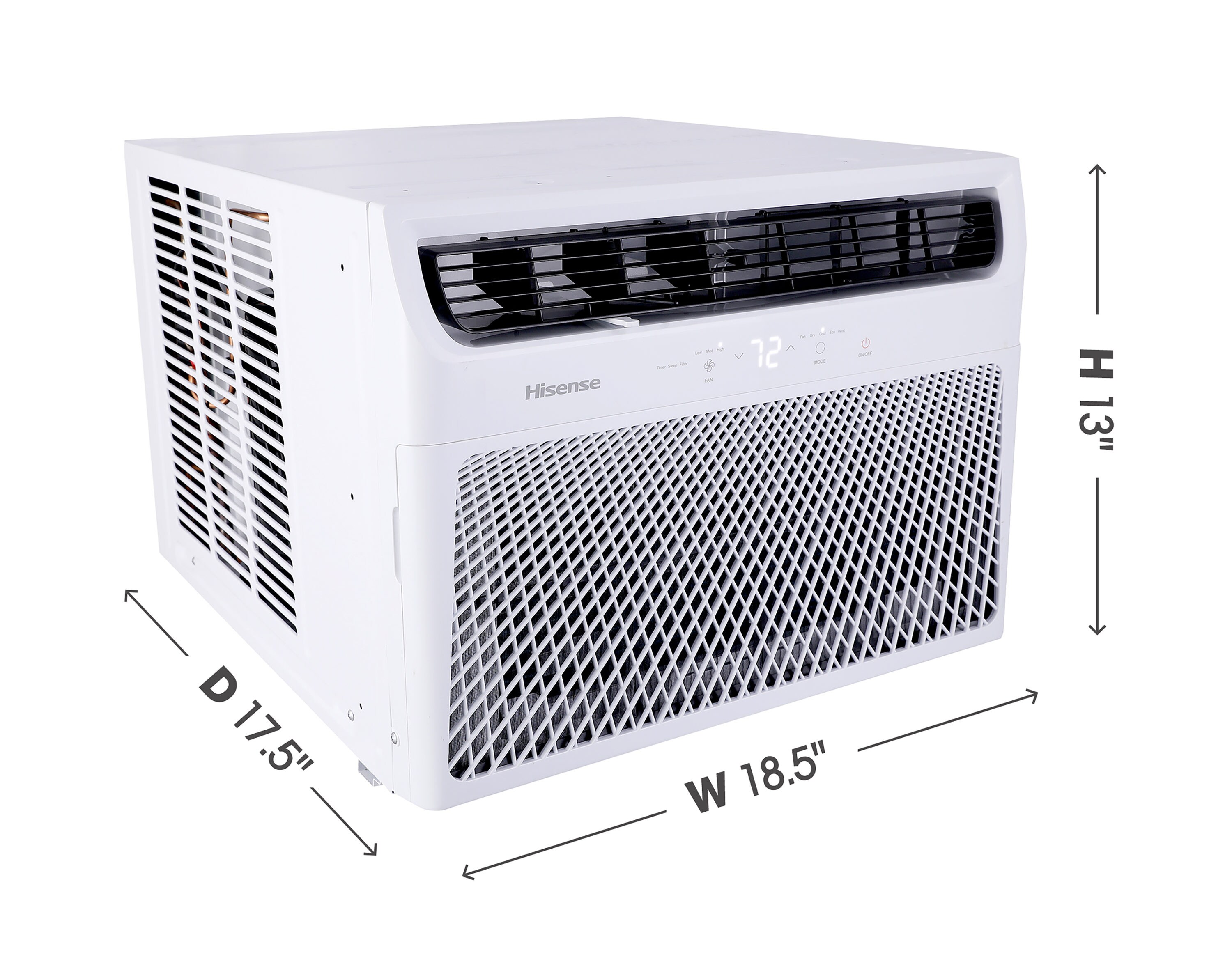 Hisense 350sq ft Window Air Conditioner with Heater (115Volt; 8000