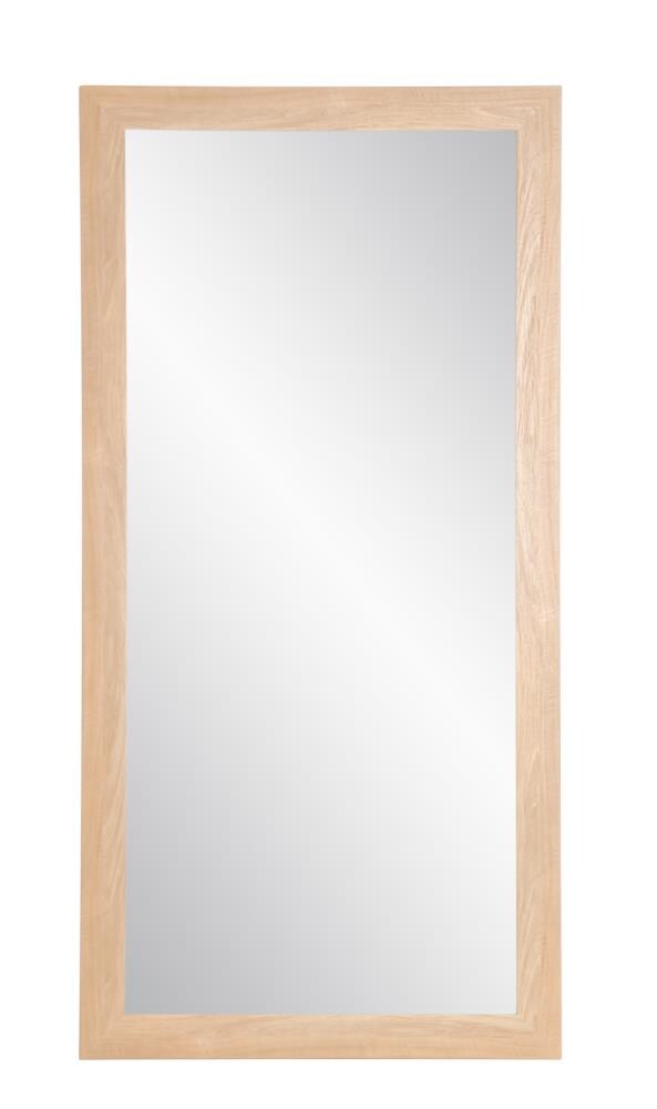 BrandtWorks 32-in W X 66-in H Brown Framed Full Length Wall Mirror In ...