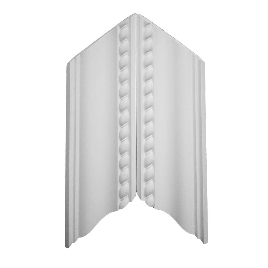 EverTrue ROPE RV ETPLY 12-3/8-in x 11/16-in Interior Unfinished Polystyrene Architectural Inside Corner Crown Moulding Block