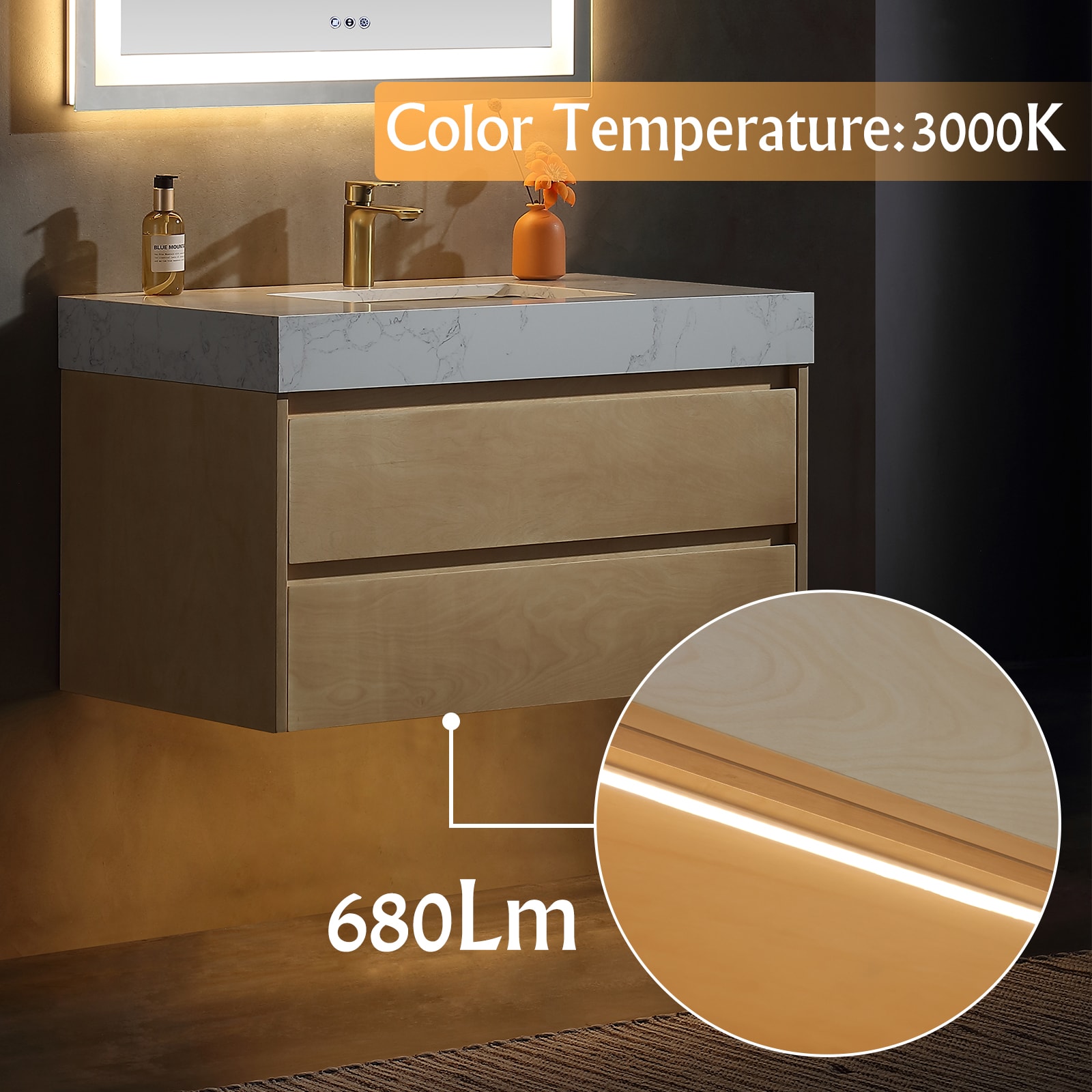 ExBrite FM3621V4NW Bath-Vanity-Combo - View #3