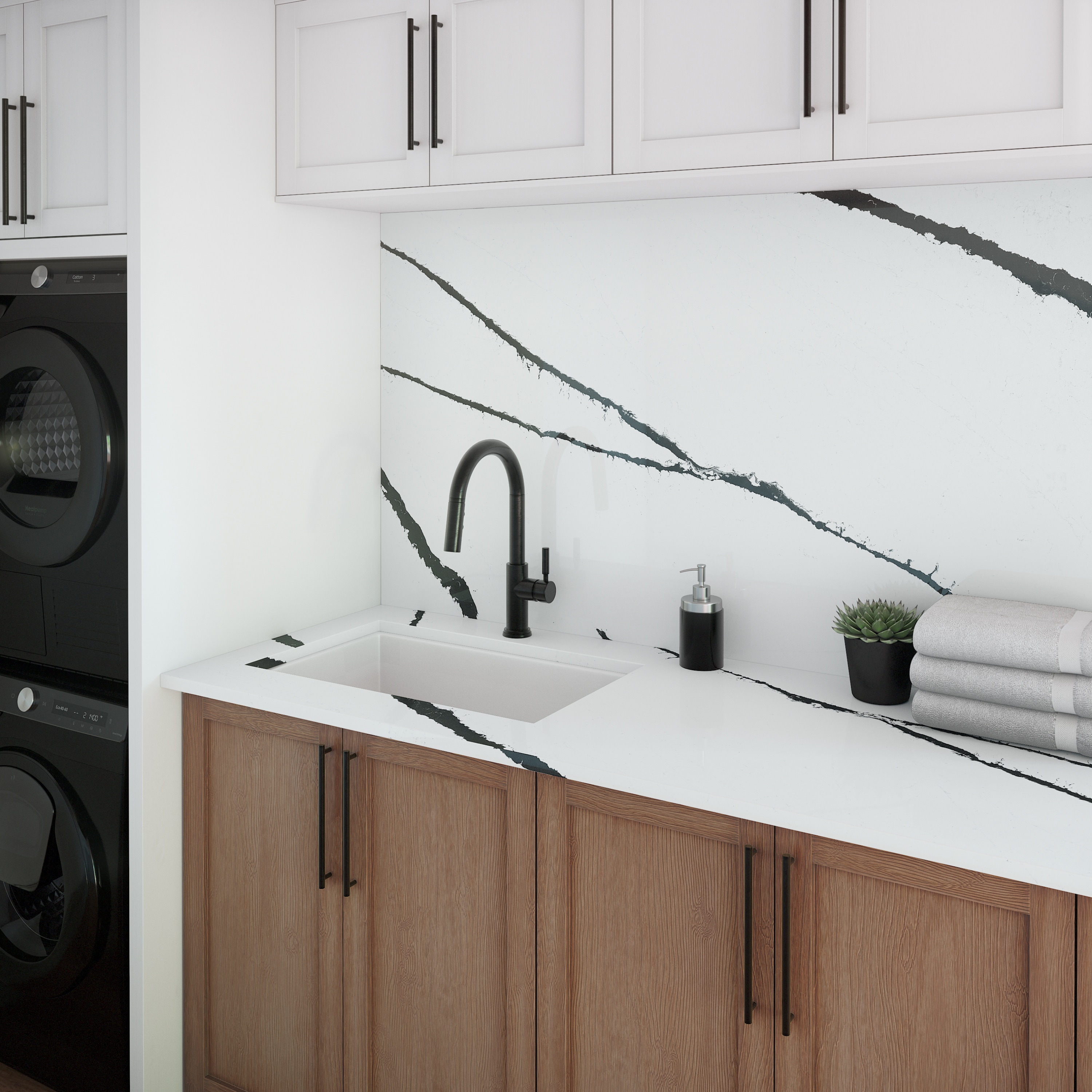 ONE Quartz OQ49SLBM11/4X1L Countertop-Samples - View #4