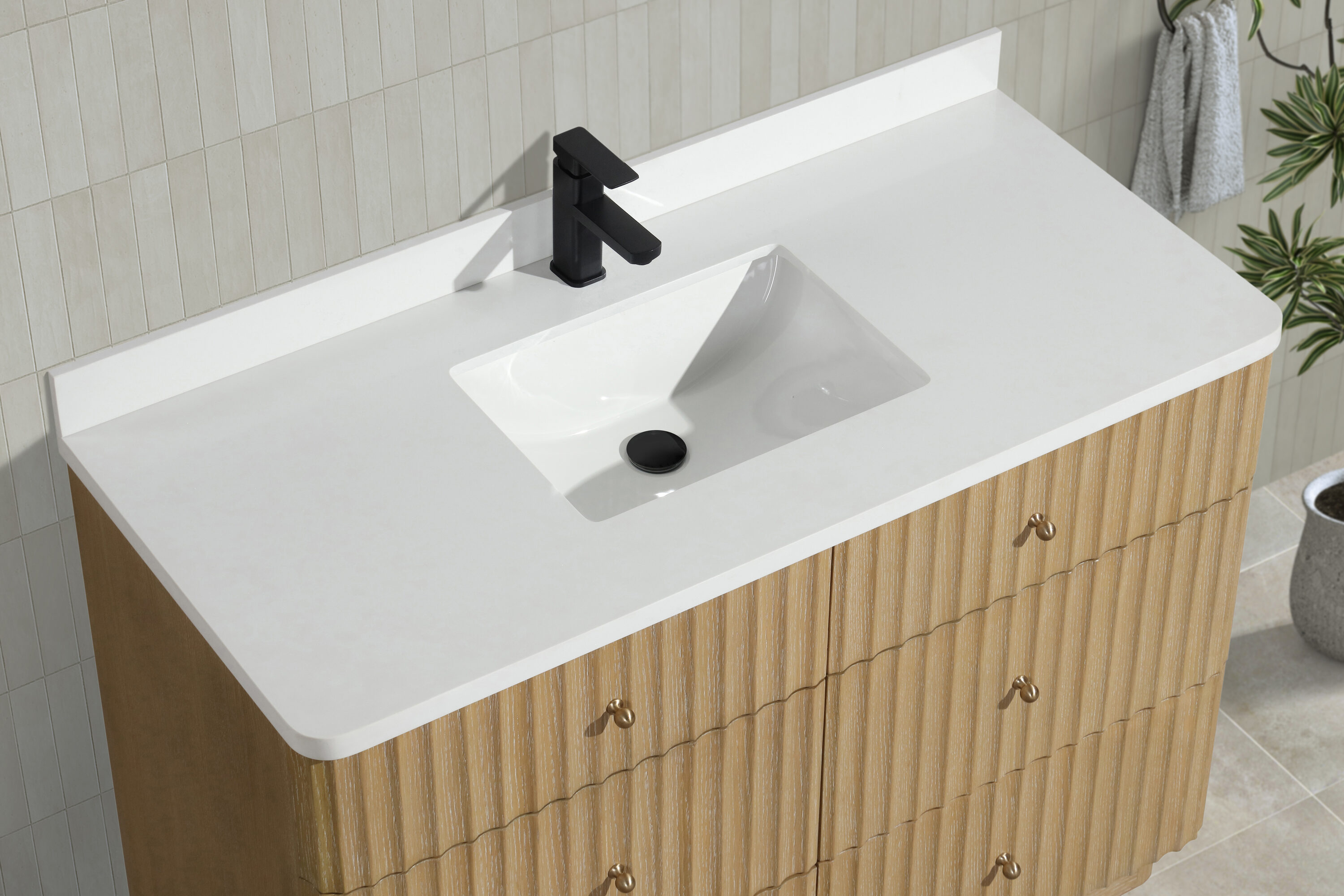 Ari Kitchen & Bath AKB-LAJOLLA-48-WSHOA Bath-Vanity-Combo - View #4