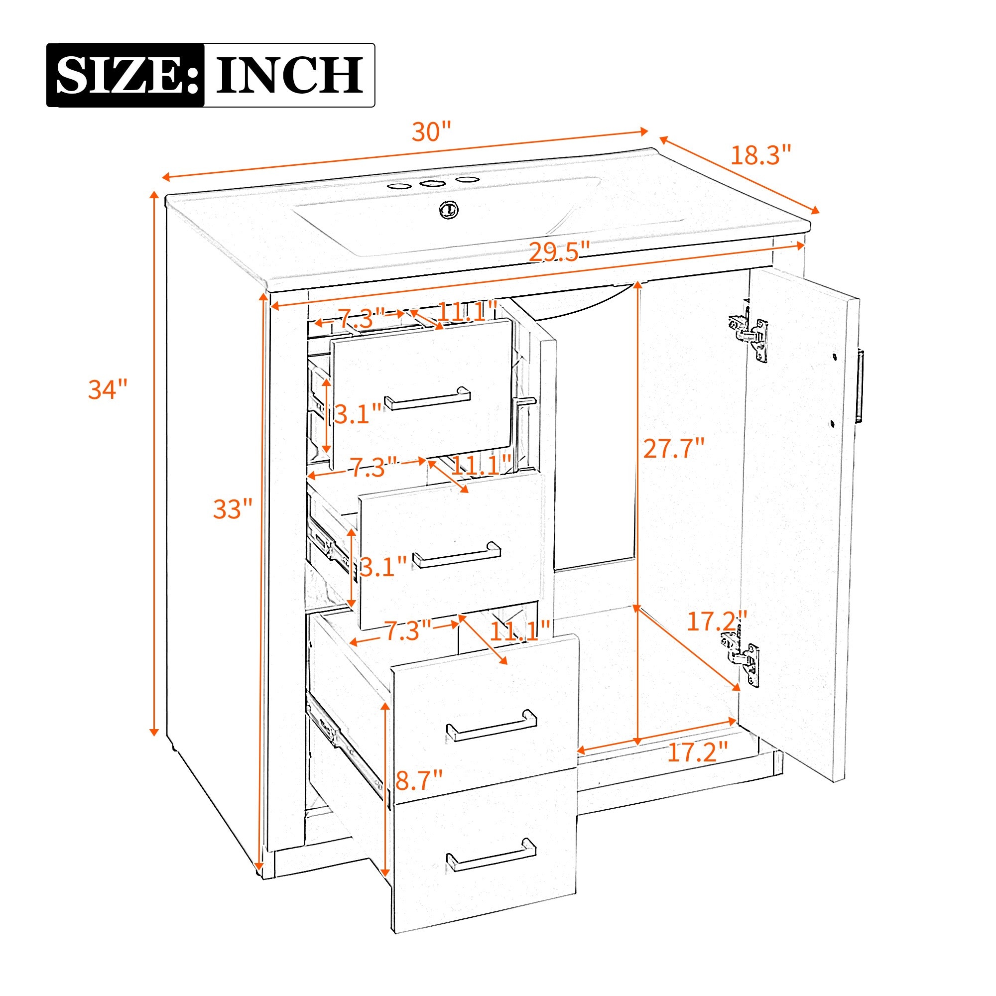 Dexmalle D710P191970C Bath-Vanity-Combo - View #4