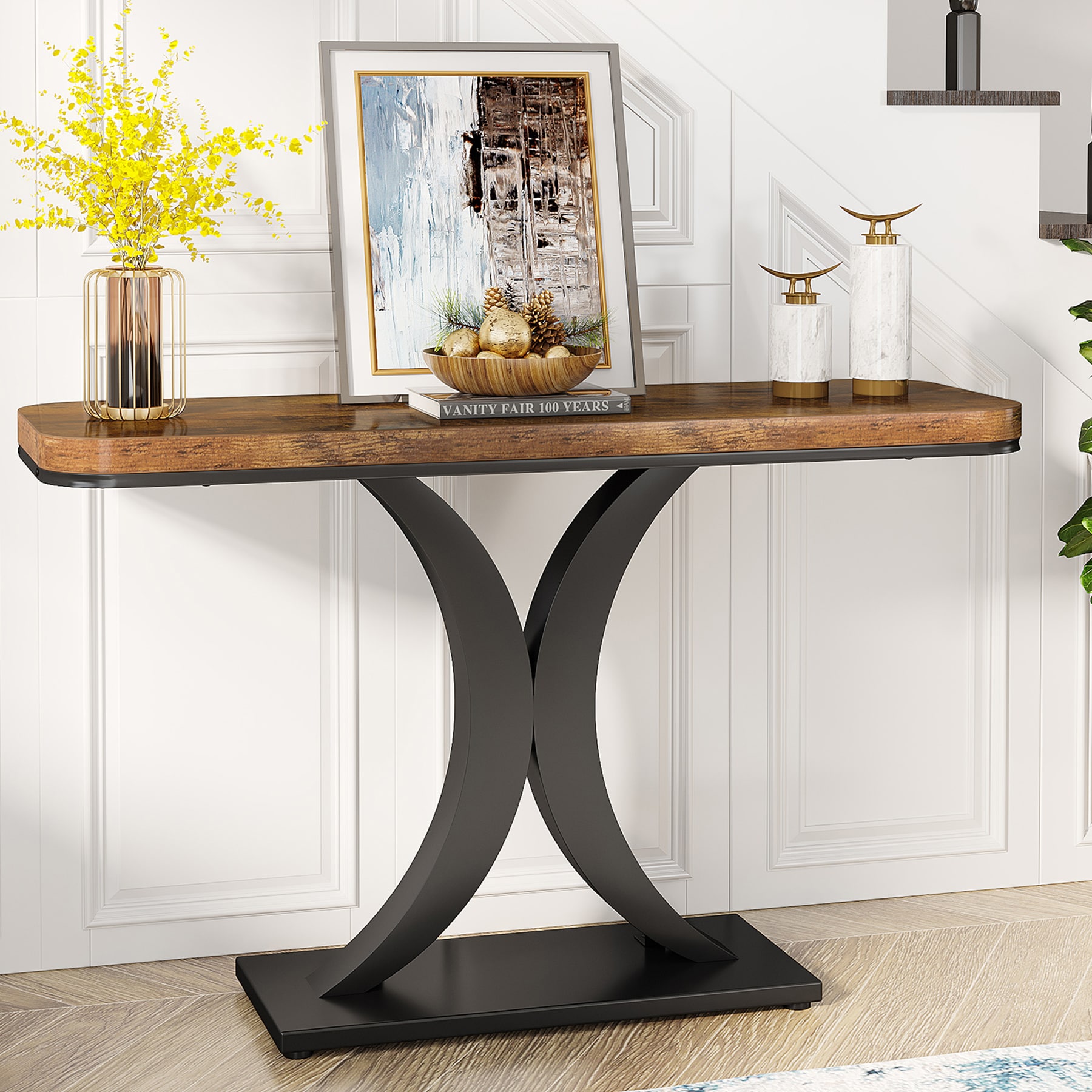 Tribesigns LWFD-C0690X Console table Farmhouse Finished Console table