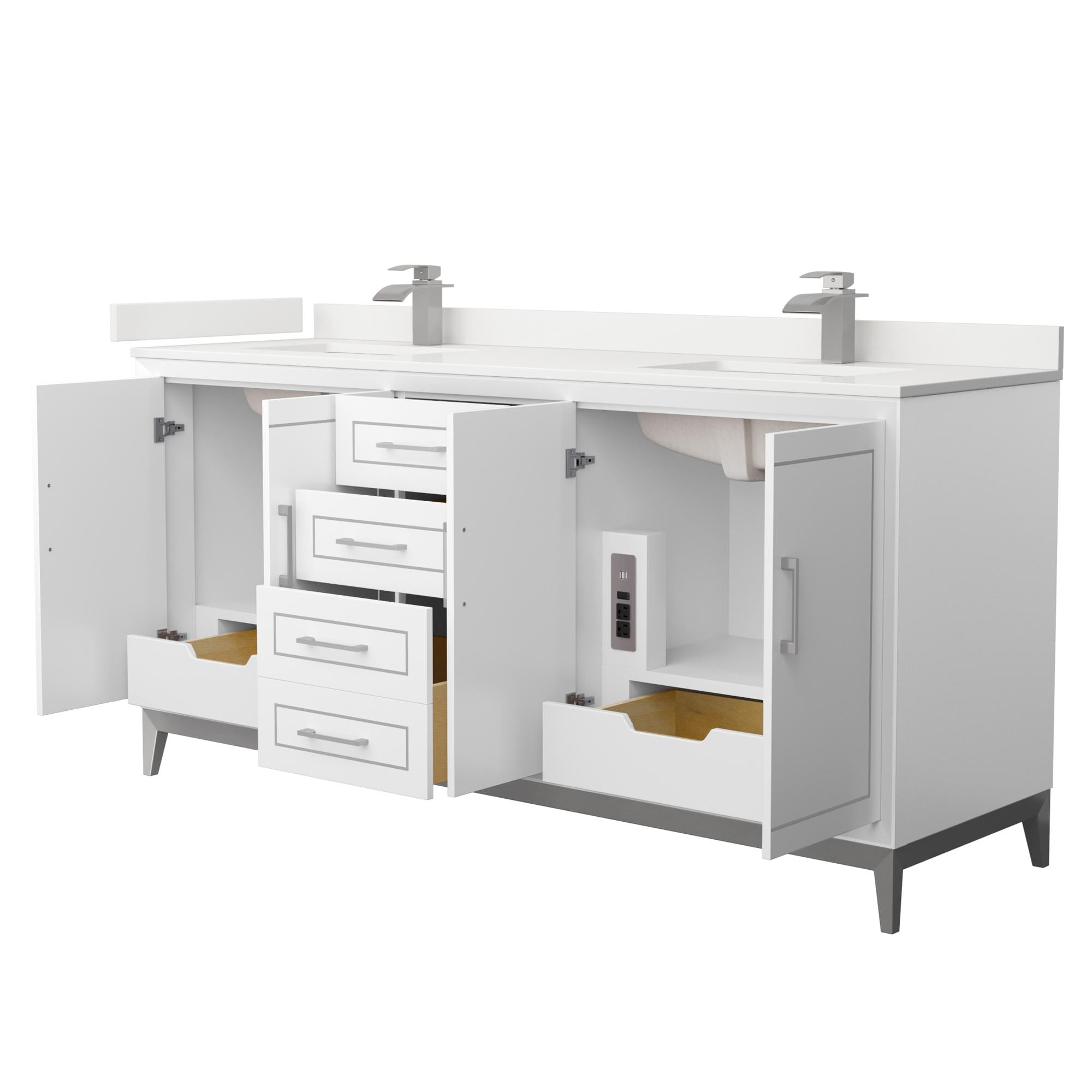 Wyndham Collection WCH515172DWHWQUNSMXX Bath-Vanity-Combo - View #2