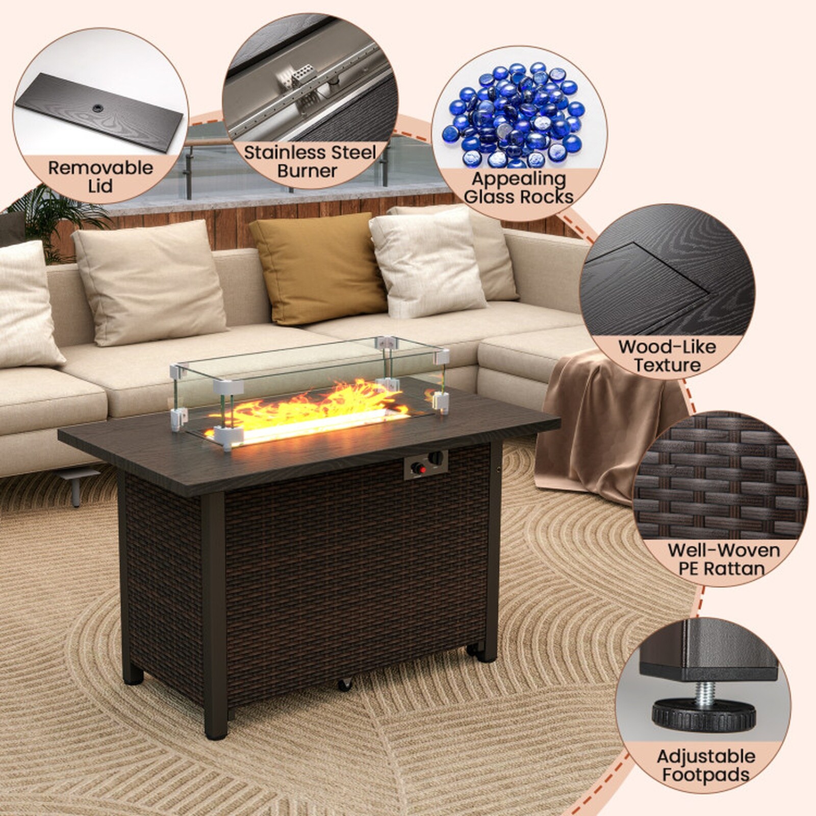SUGIFT LW108SUGHY1444 Outdoor-Gas-Firepits - View #7