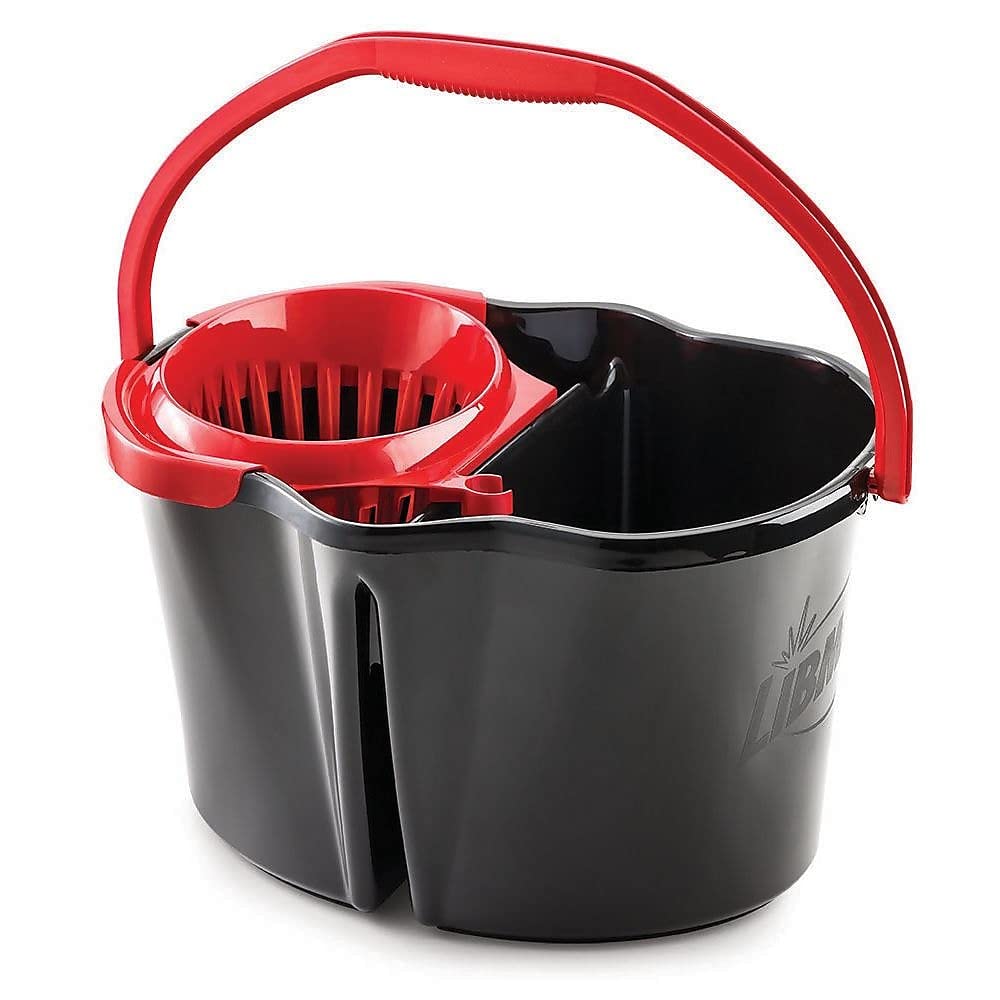 Libman Libman Commercial 1056 Clean Rinse Bucket with Wringer 4 gal ...