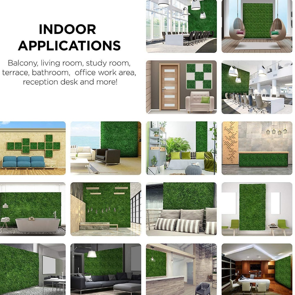 HIGHLANDERHOME Indoor or Outdoor Artificial Grass in the Artificial ...