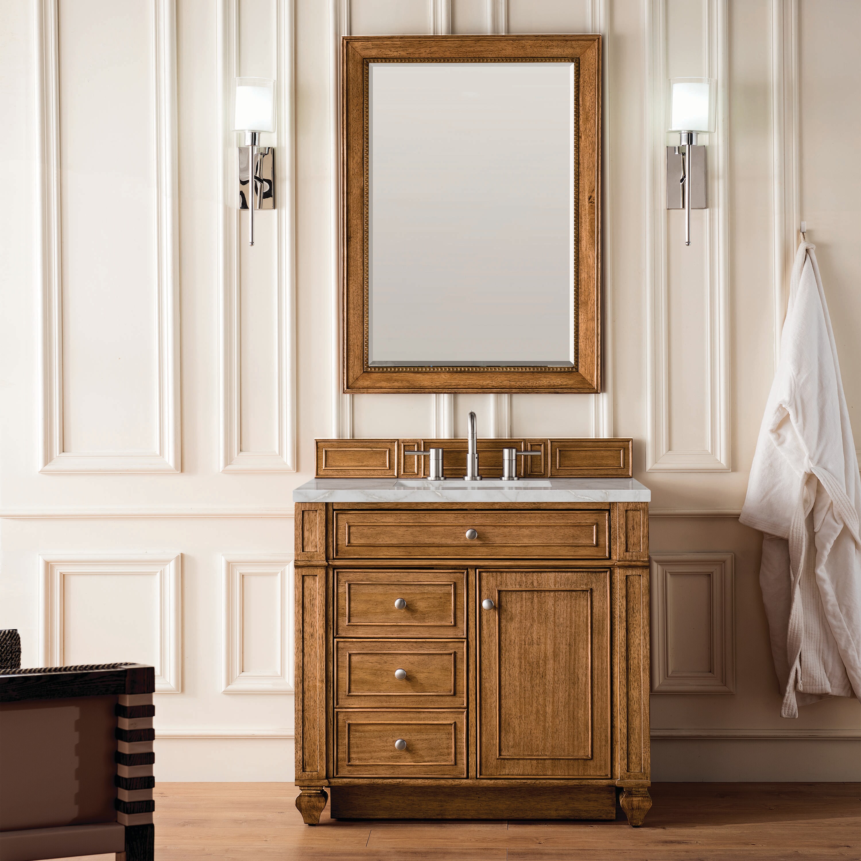 James Martin Vanities 157-V36-SBR-3VSL Bath-Vanity-Combo - View #2