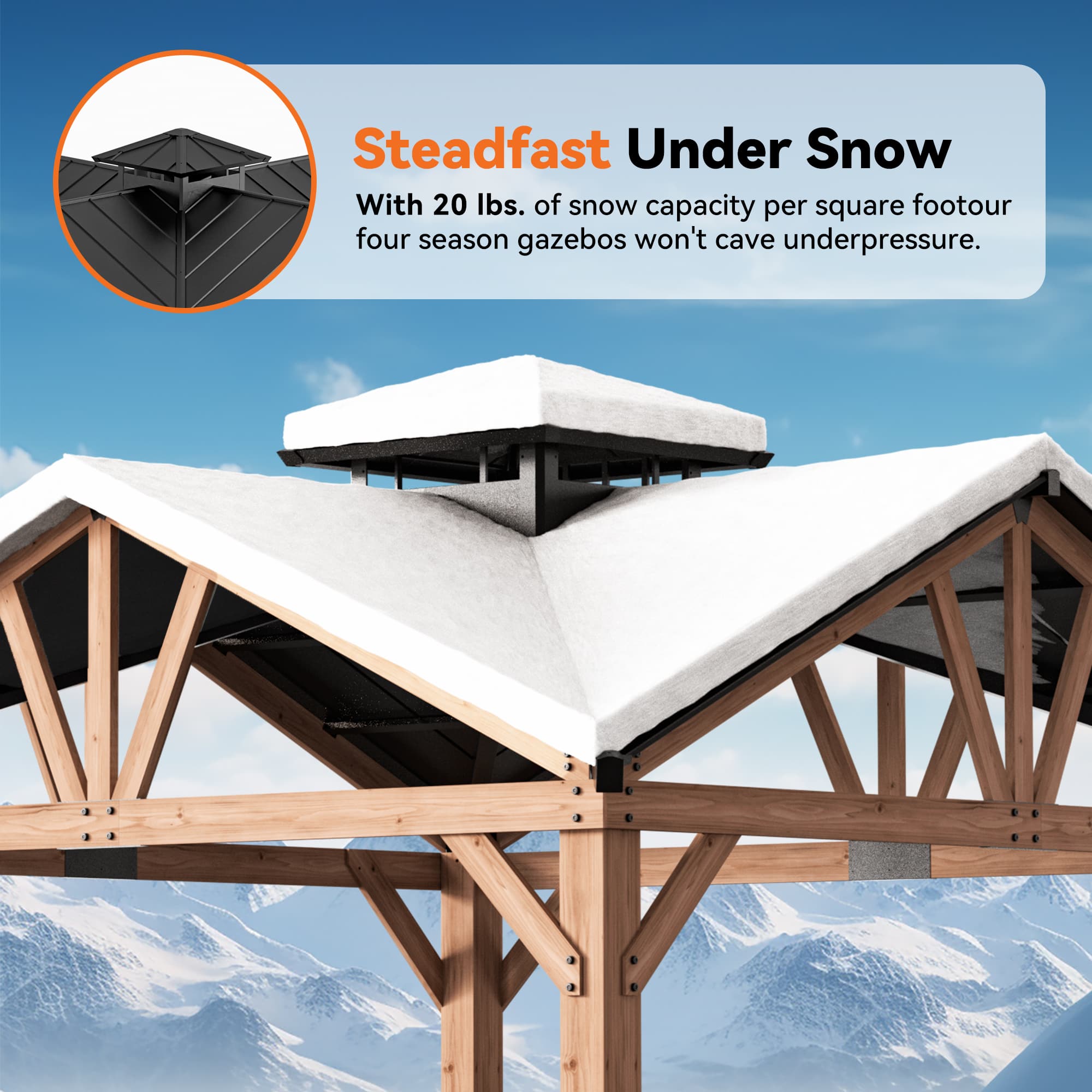 Modern Shade IG10600041-N Wood-Resin-Gazebos - View #4