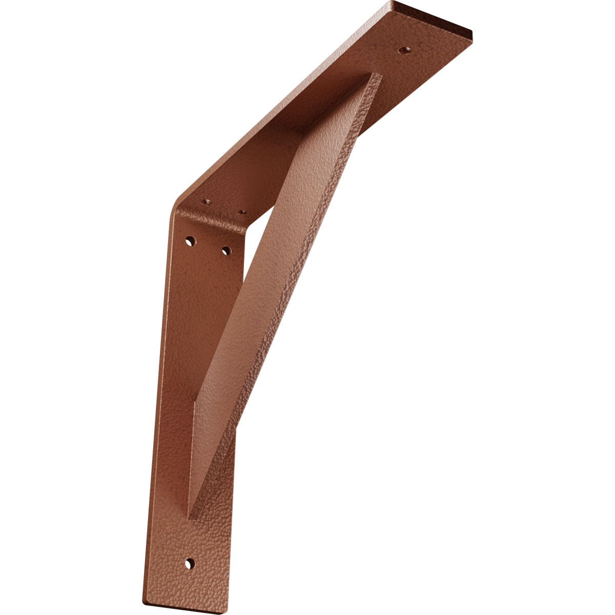 Ekena Millwork BKTM02X10X10TRHCO Traditional 10-in x 2-in x 10-in Copper Steel Countertop support bracket
