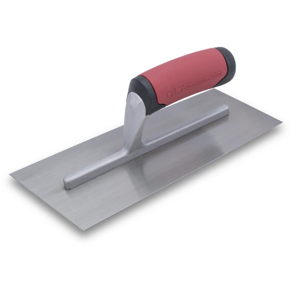 Marshalltown NT815 1/32-in x 1/16-in x 1/32-in Ground Steel U-notch Ceramic Floor Trowel