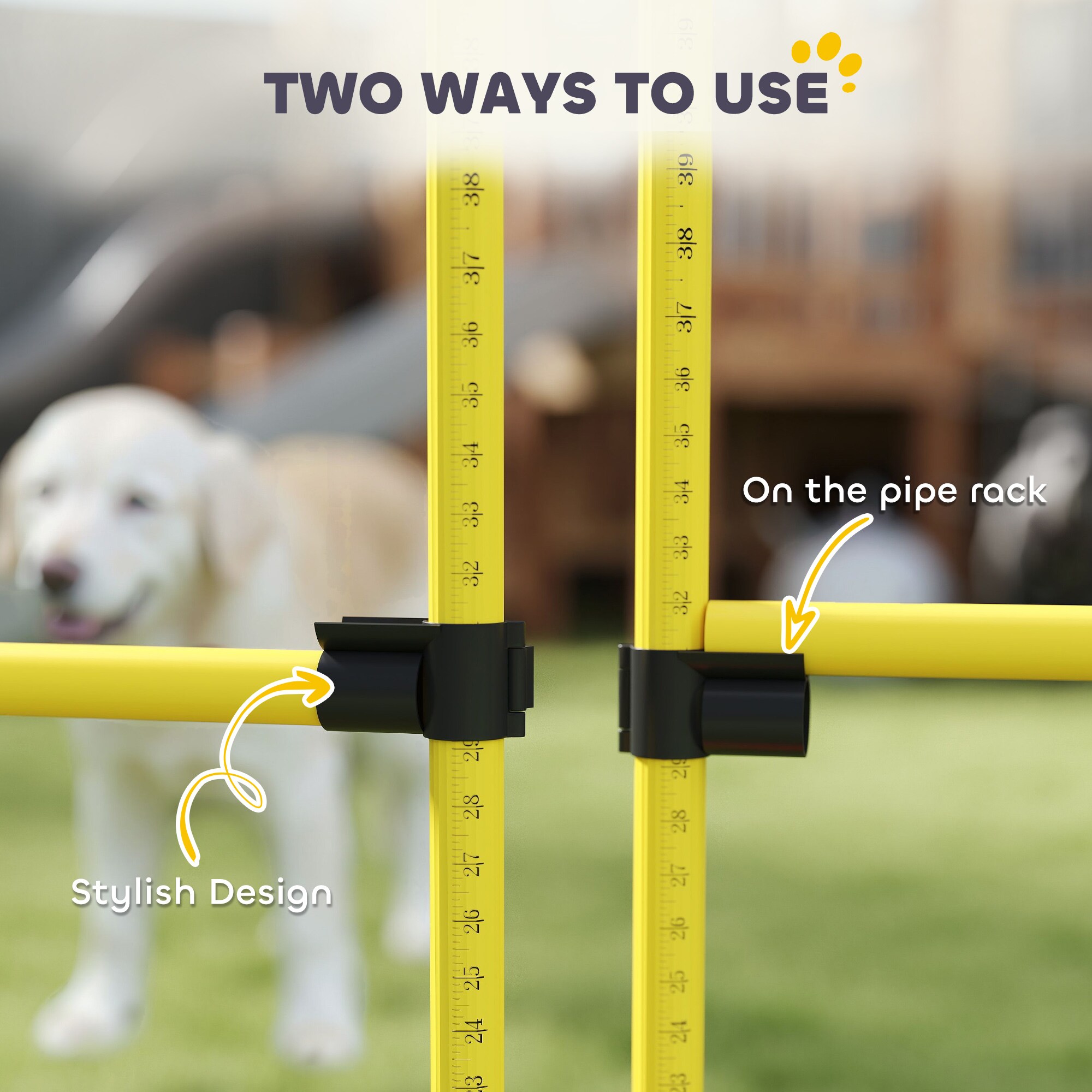 PawHut D07-057V00YL Dog-Park-Agility-Course-Kits - View #9