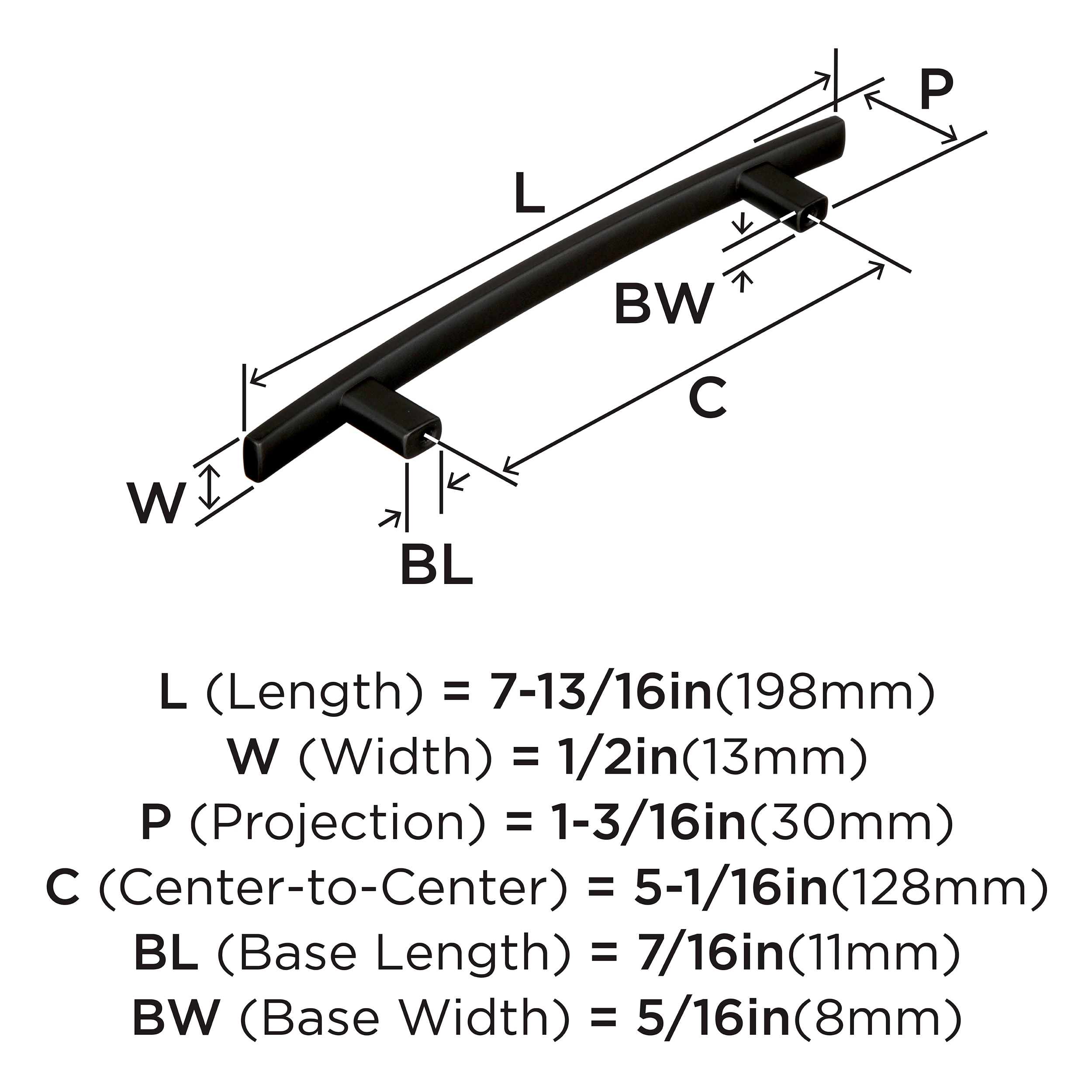Amerock 10VMP9362BBR Cabinet-Pulls - View #4