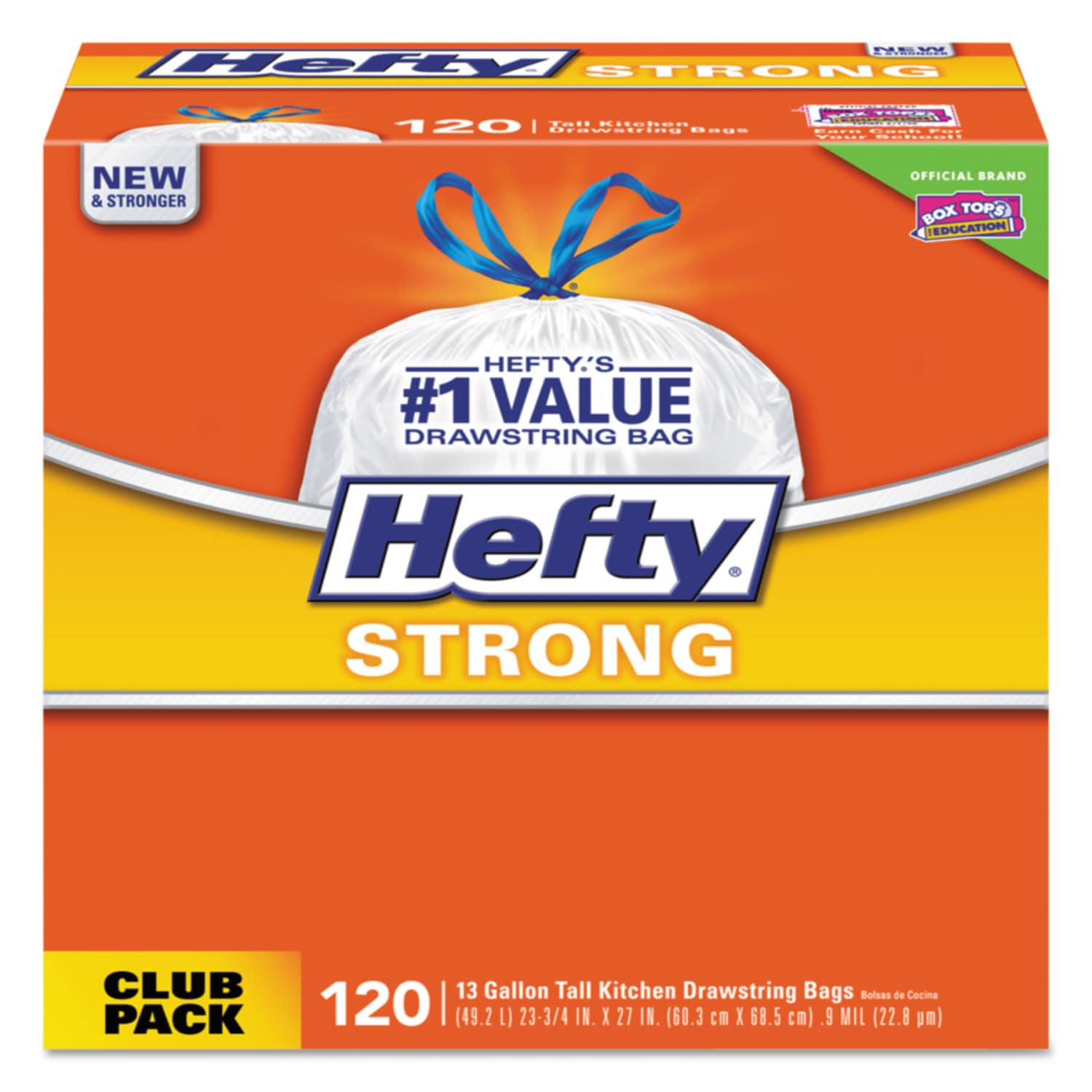Hefty 13-Gallons White Plastic Kitchen Drawstring Trash Bag (360-Count) in  the Trash Bags department at