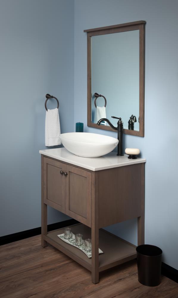 Bianco White Ceramic Oval Vessel Sink with Overflow
