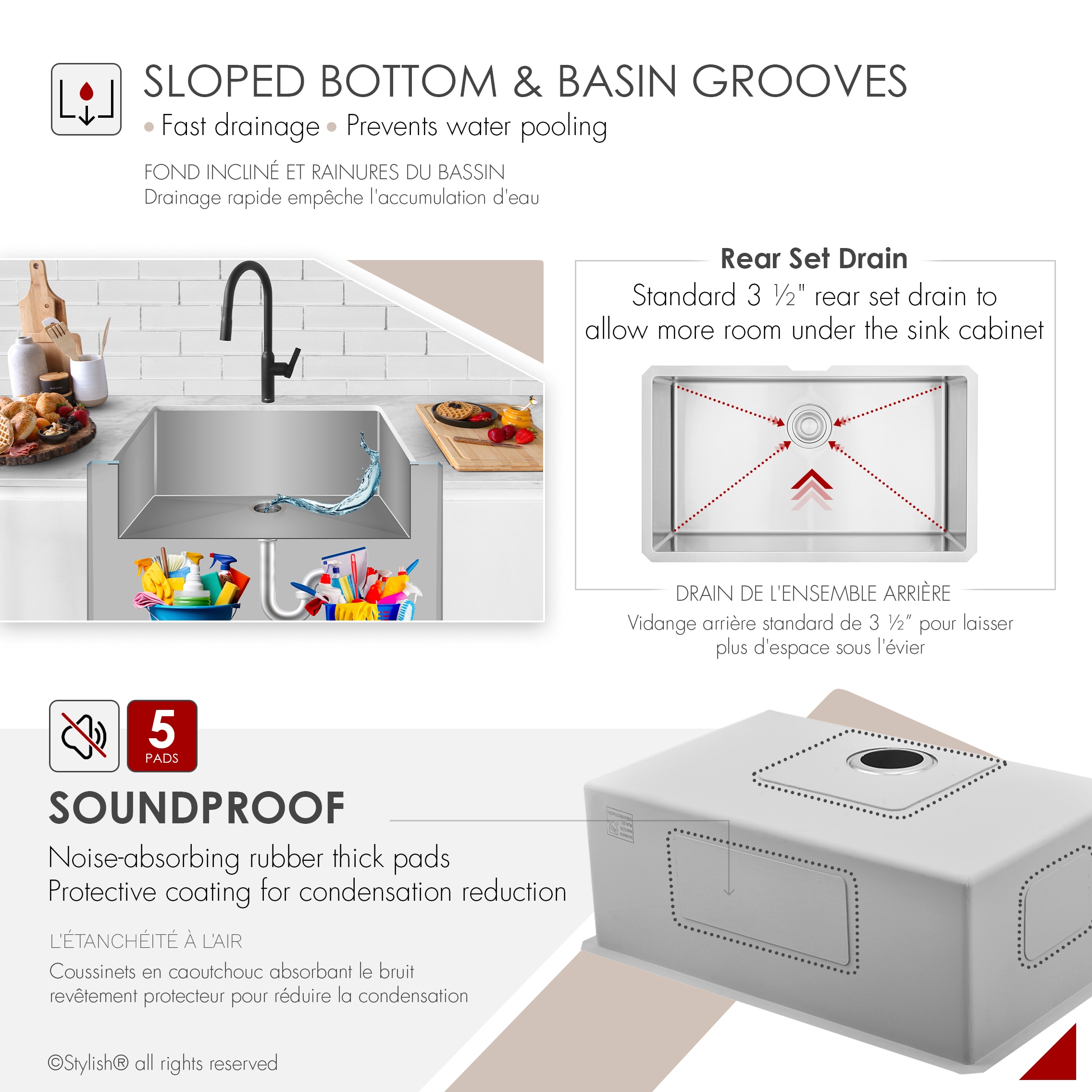 Stylish S-323XG1 Kitchen-Sinks - View #8