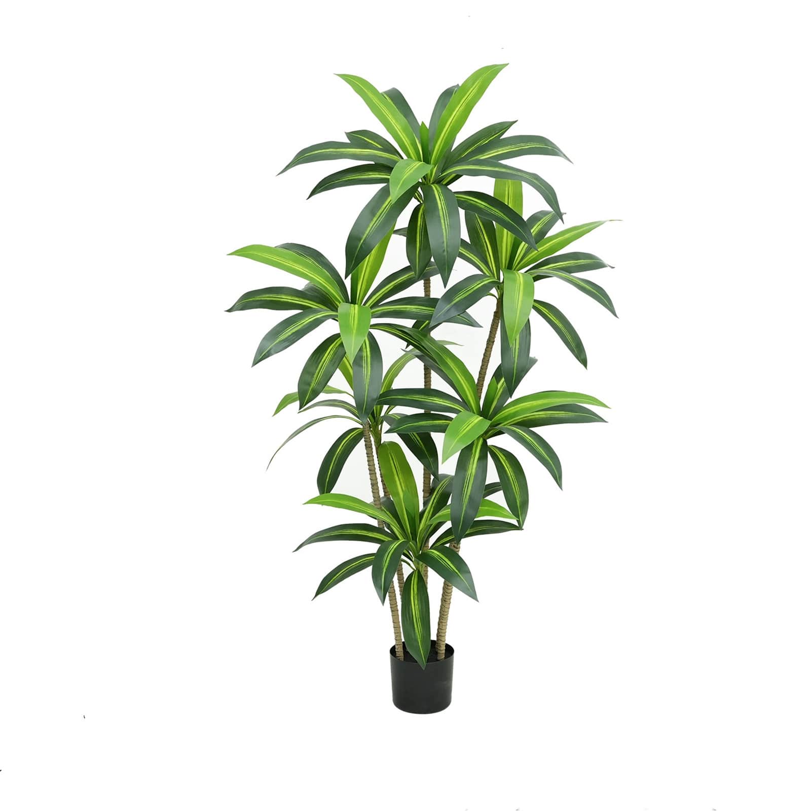 WhizMax GGL-FQZOL-N9YBSKKT Trees Artificial Indoor  Faux Tree with Planter  Artificial Plants with Rubber Leaves and Natural Trunk for Modern Home Decor Indoor