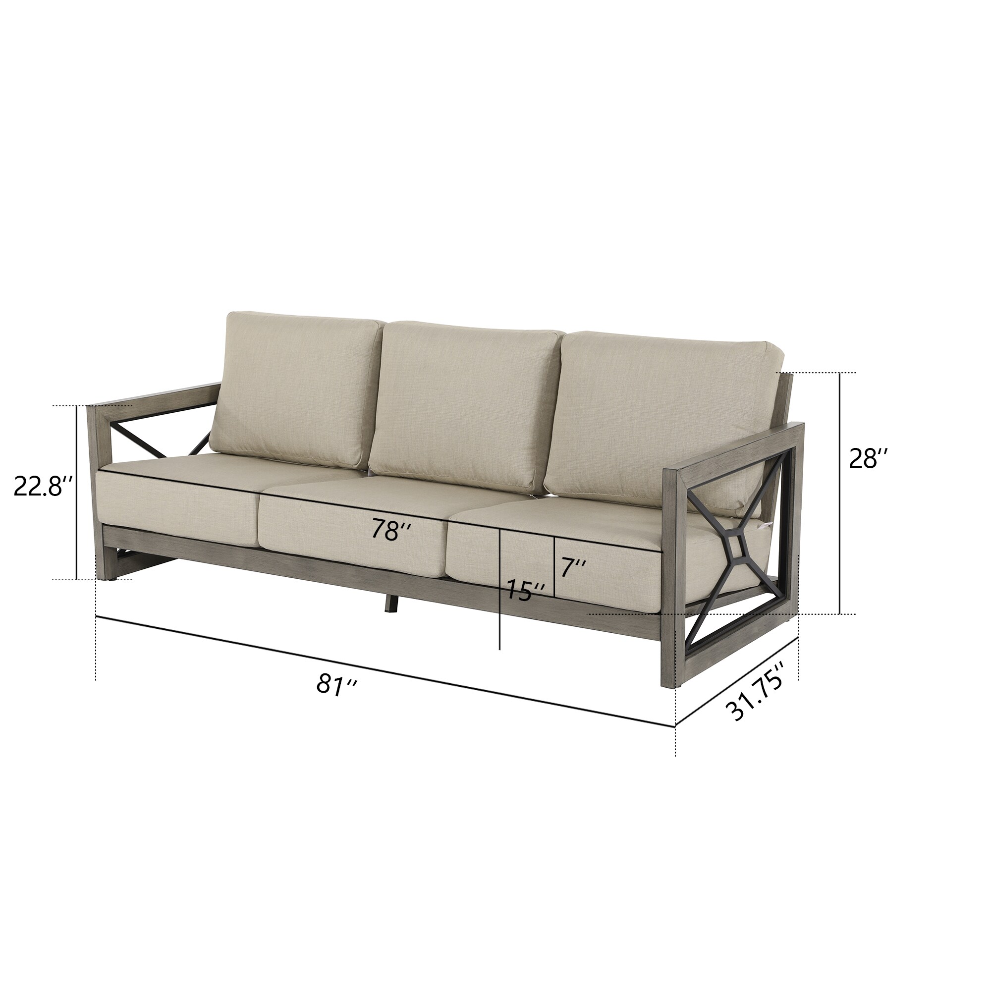 PEAK HOME FURNISHINGS 970452 Patio-Sofas-Daybeds - View #3