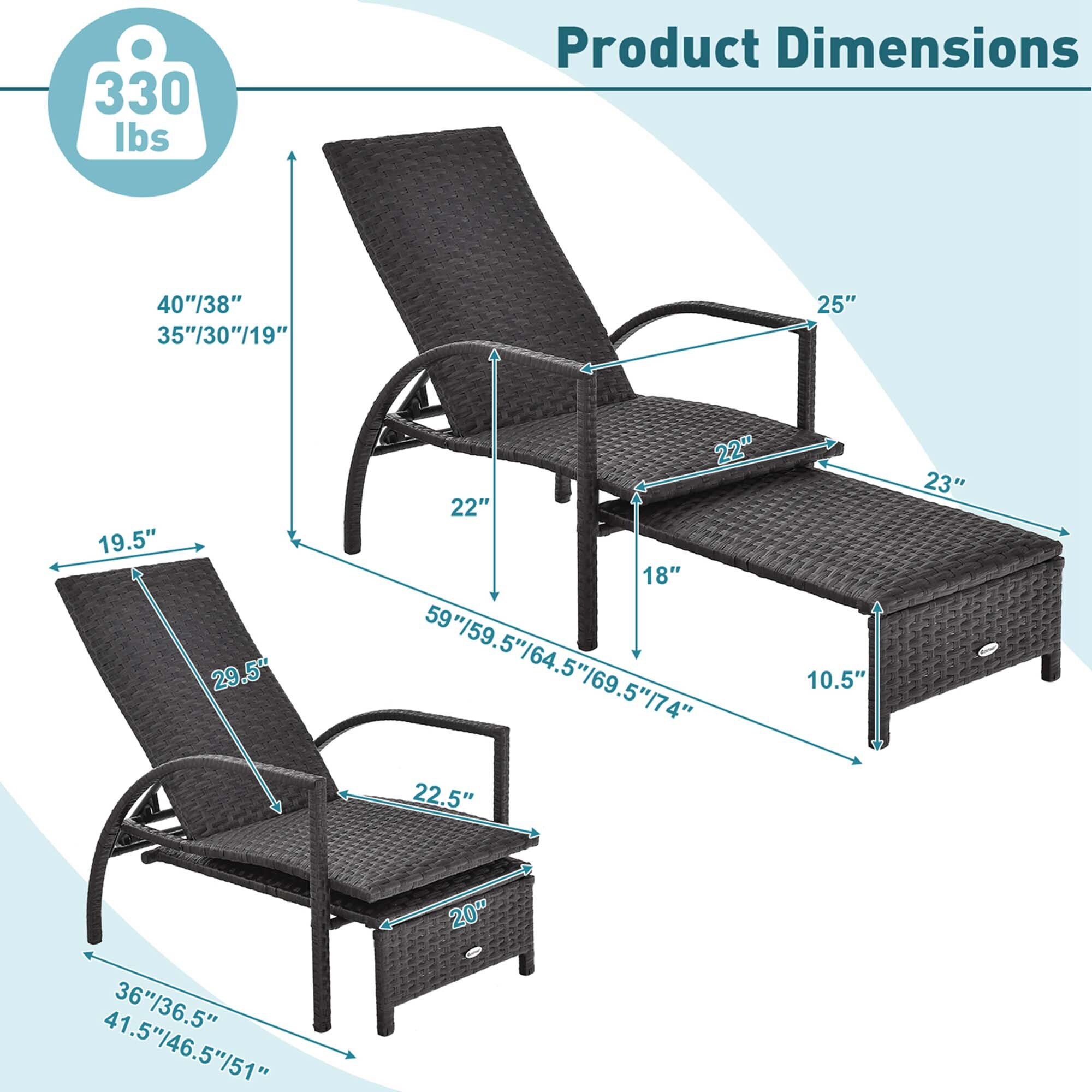 Costway NP10986BN Patio-Chairs - View #2