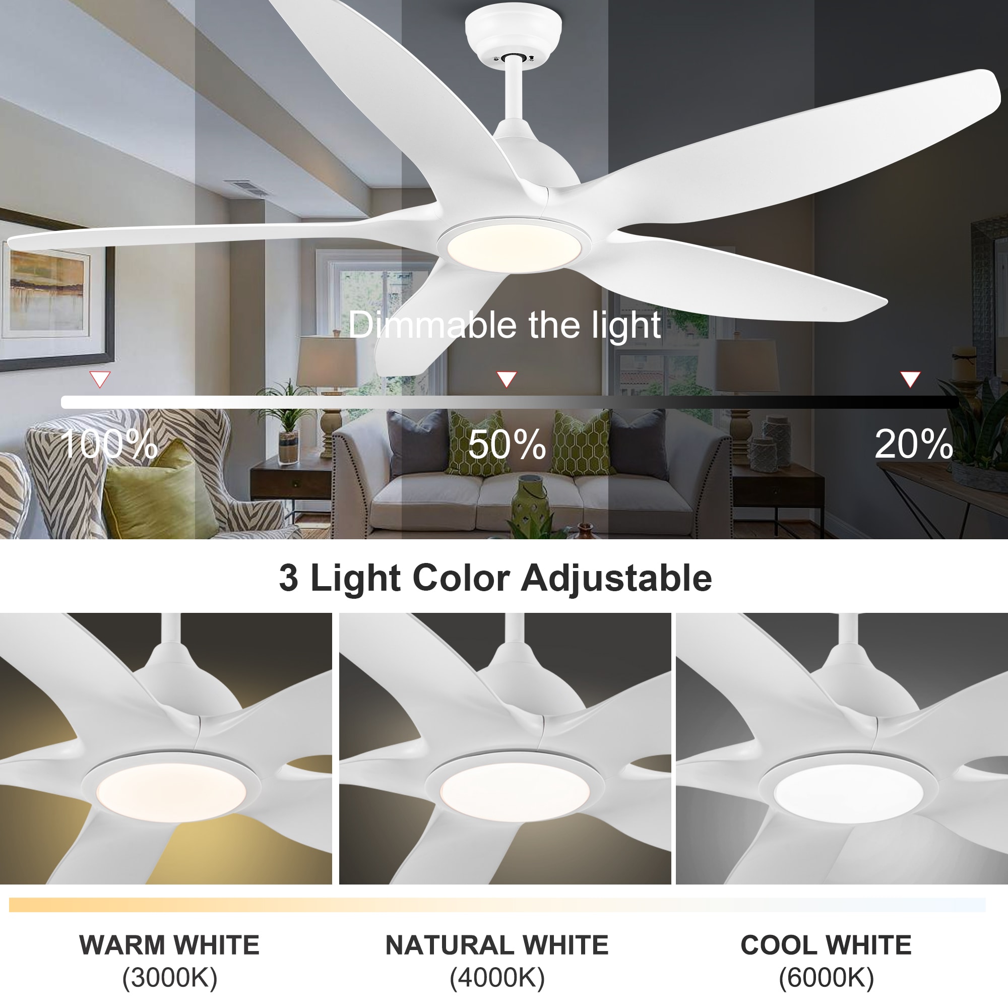 YUHAO LSDC1015WH60 Ceiling-Fans - View #14
