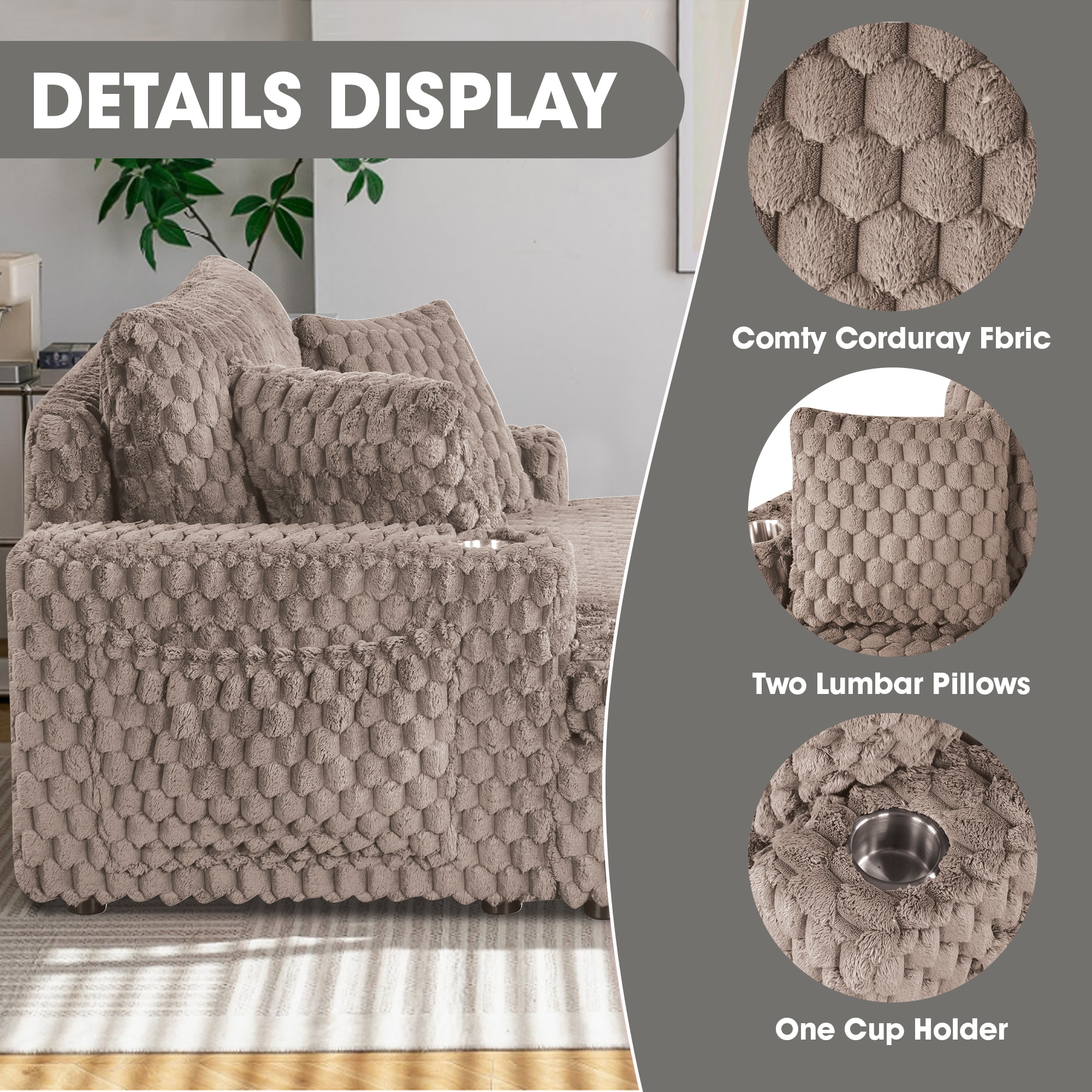 IHOMEadore MDSL69000LB Chaises-Settees - View #3