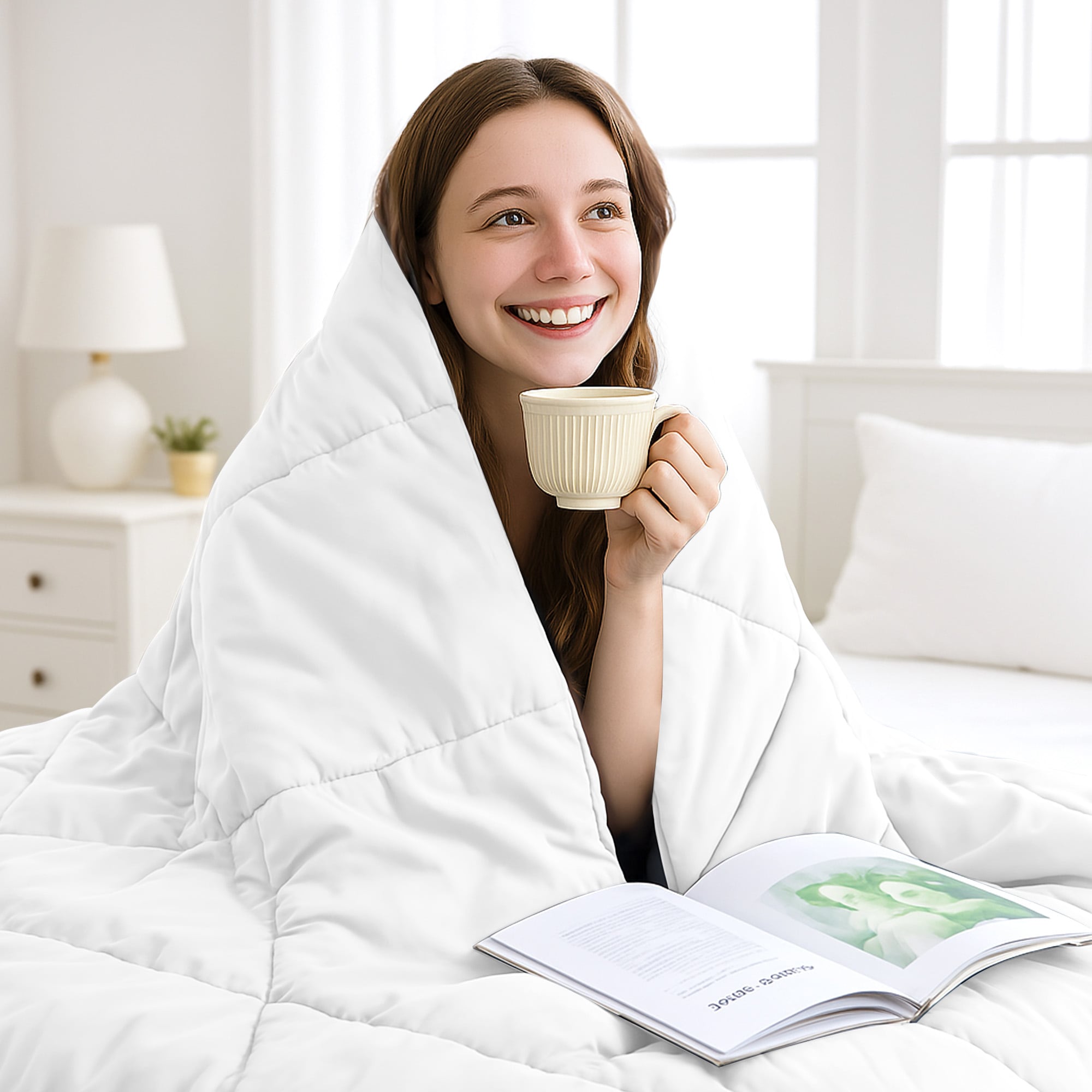 VOUA SAF-165FGHXB-WHT Comforters-And-Bedspreads - View #3