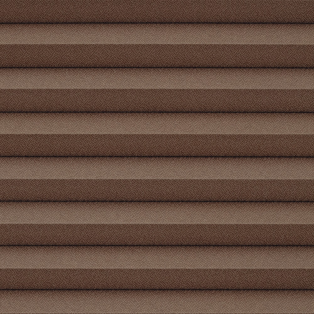LEVOLOR SCR9000471216 Designer Textures Toffee Room darkening Polycotton 9/16-in Single Cellular shade swatch