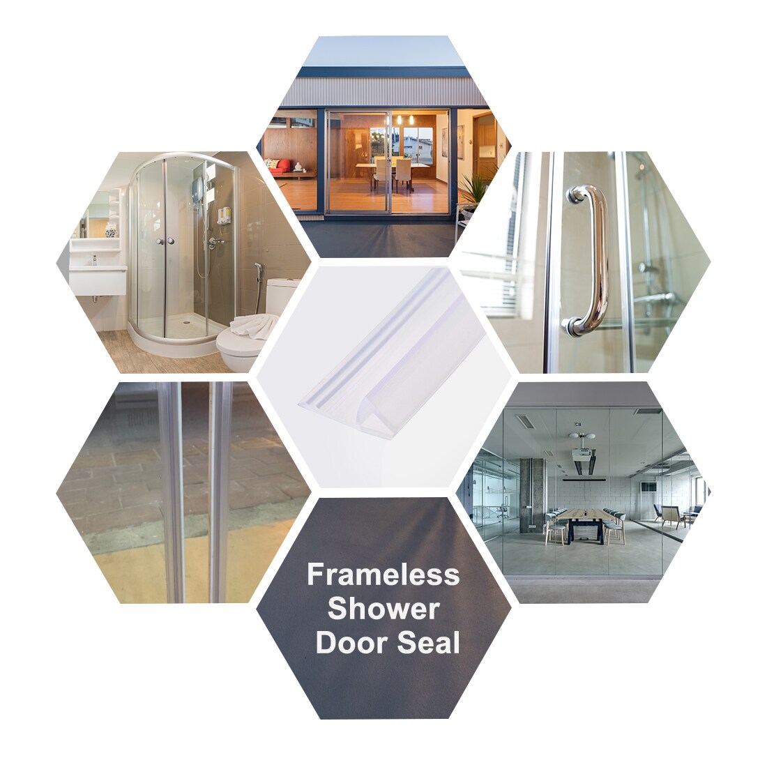 Unique Bargains S25093000UX9212 Tub-Shower-Door-Waterproof-Stripping - View #4