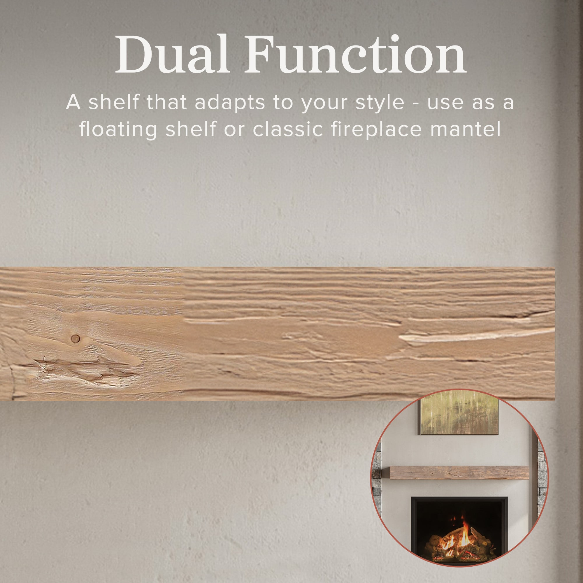 Mantels Direct DAKOTA-60-BLD Mantel-Shelves - View #4