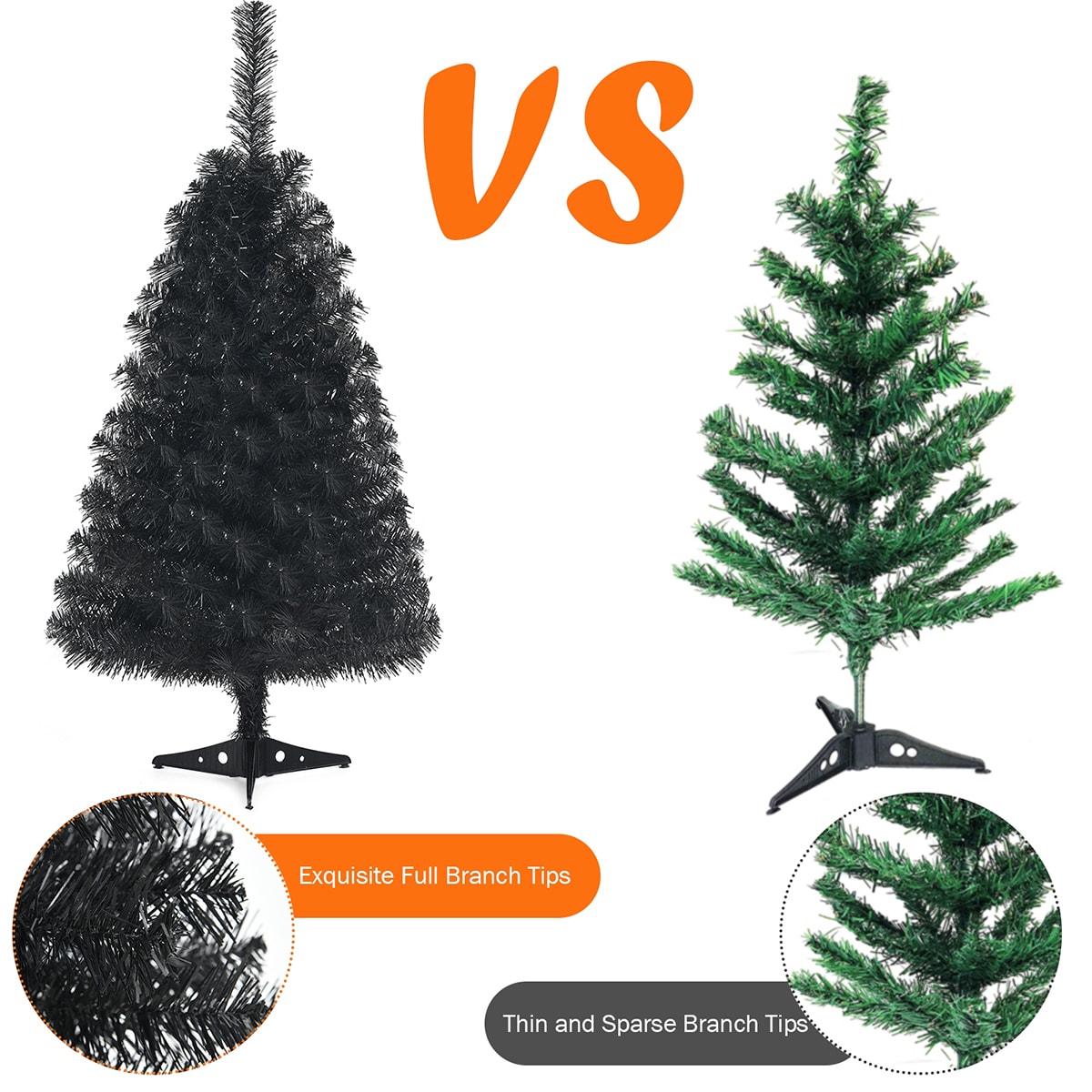 Forclover HYFW-TR790BK Artificial-Christmas-Trees - View #5