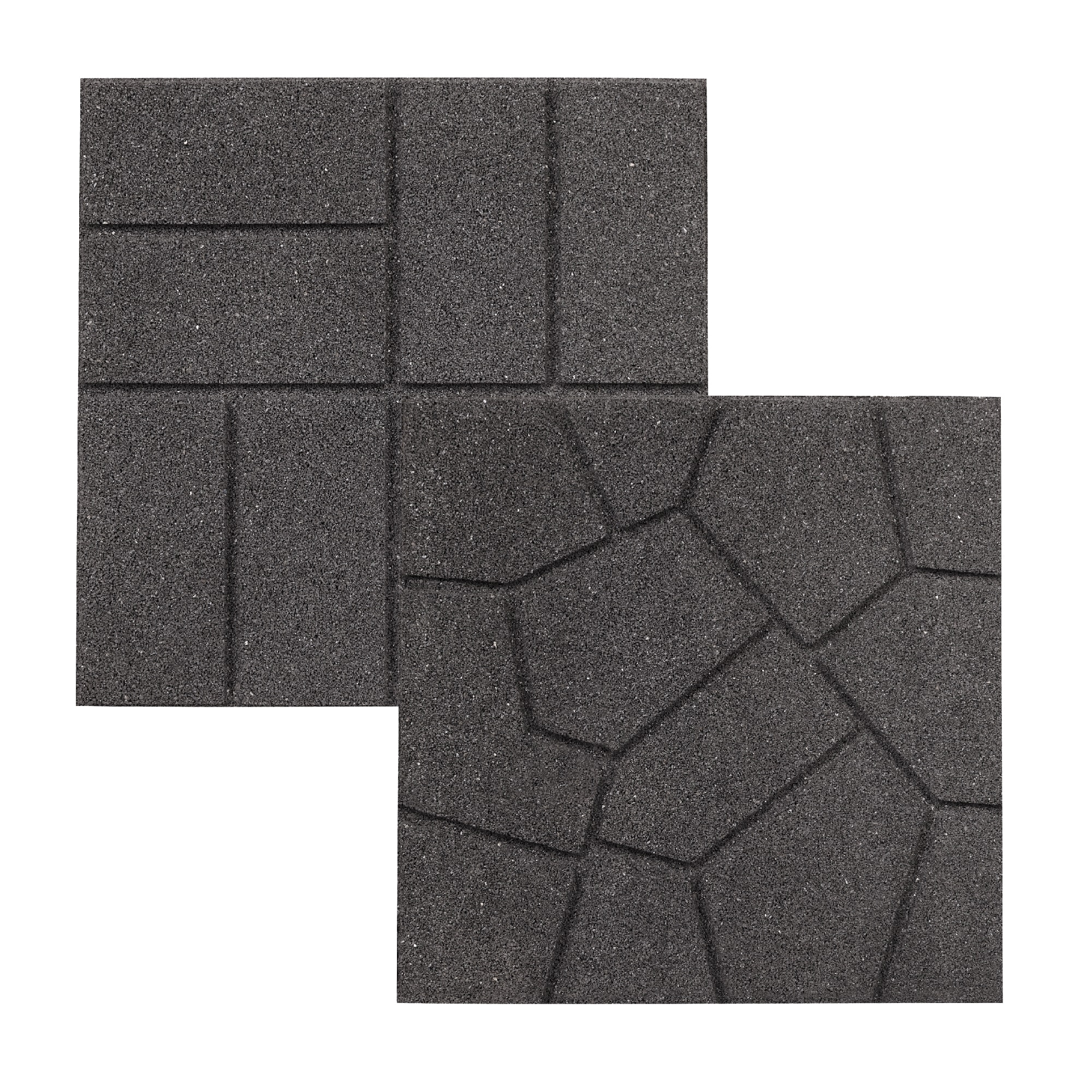 Gecomprimeerd Regenachtig Ramkoers Rubberific 16-in L x 16-in W x 0.75-in H Square Gray Rubber Paver in the  Pavers & Stepping Stones department at Lowes.com