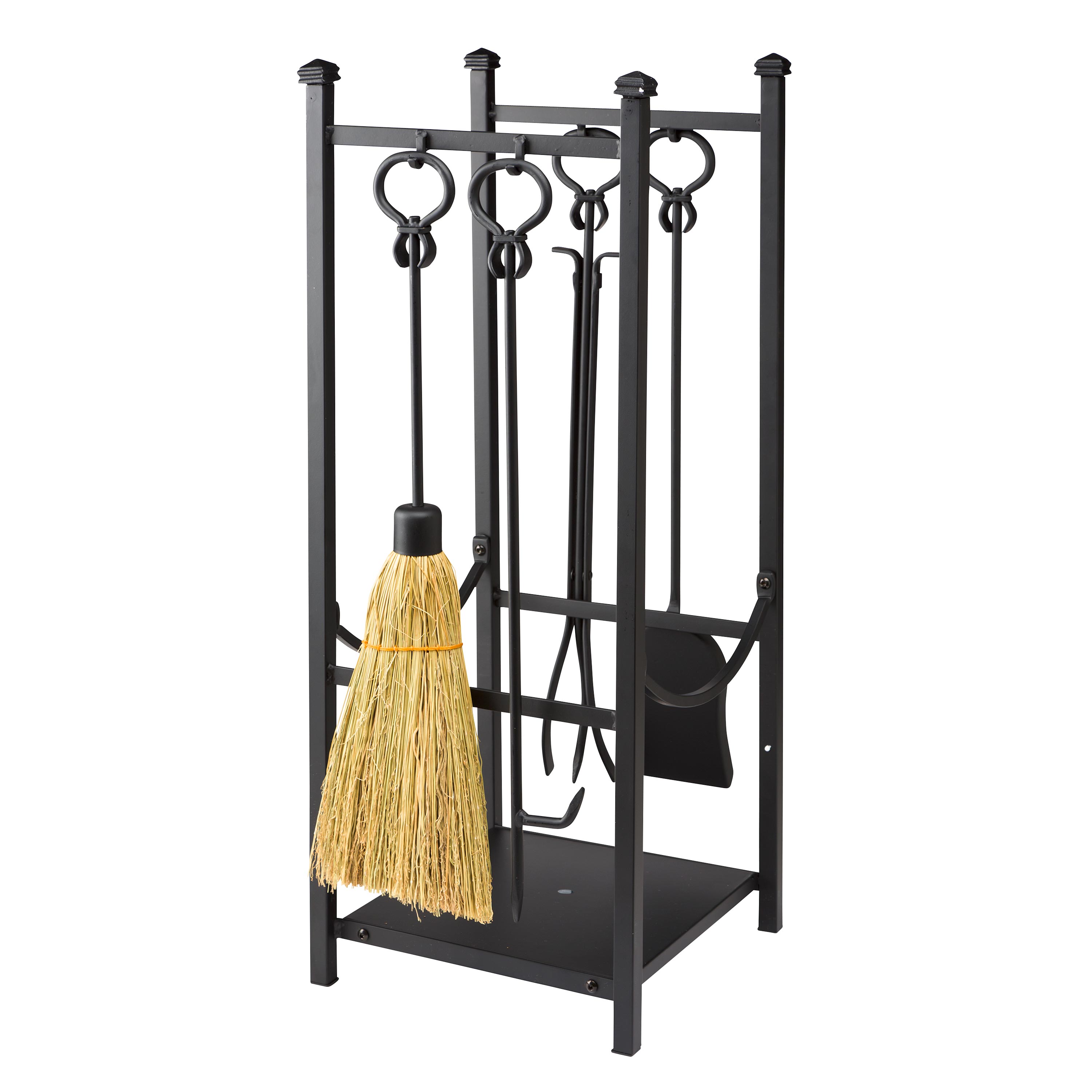 Evergreen 13409 BK 5 -Piece Steel Fireplace Tool Set