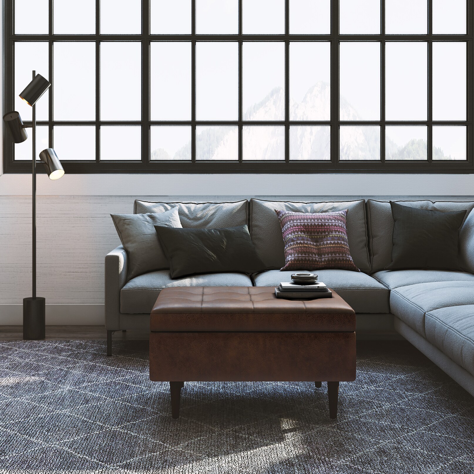 Simpli Home AXCOT-SHSS-DBR Indoor-Ottomans - View #8