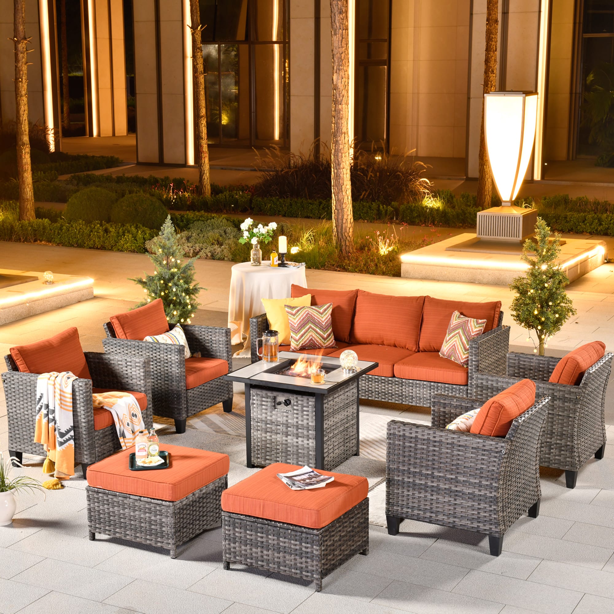 Pouuin SFPGRS808 Patio-Conversation-Sets - View #11
