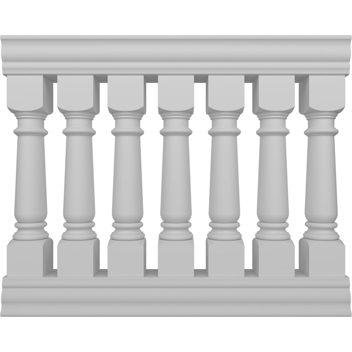 Ekena Millwork BALK42X048WEA FiberThane 4-Feet x 42-Inches Wellington Fiberglass Deck Rail Kit
