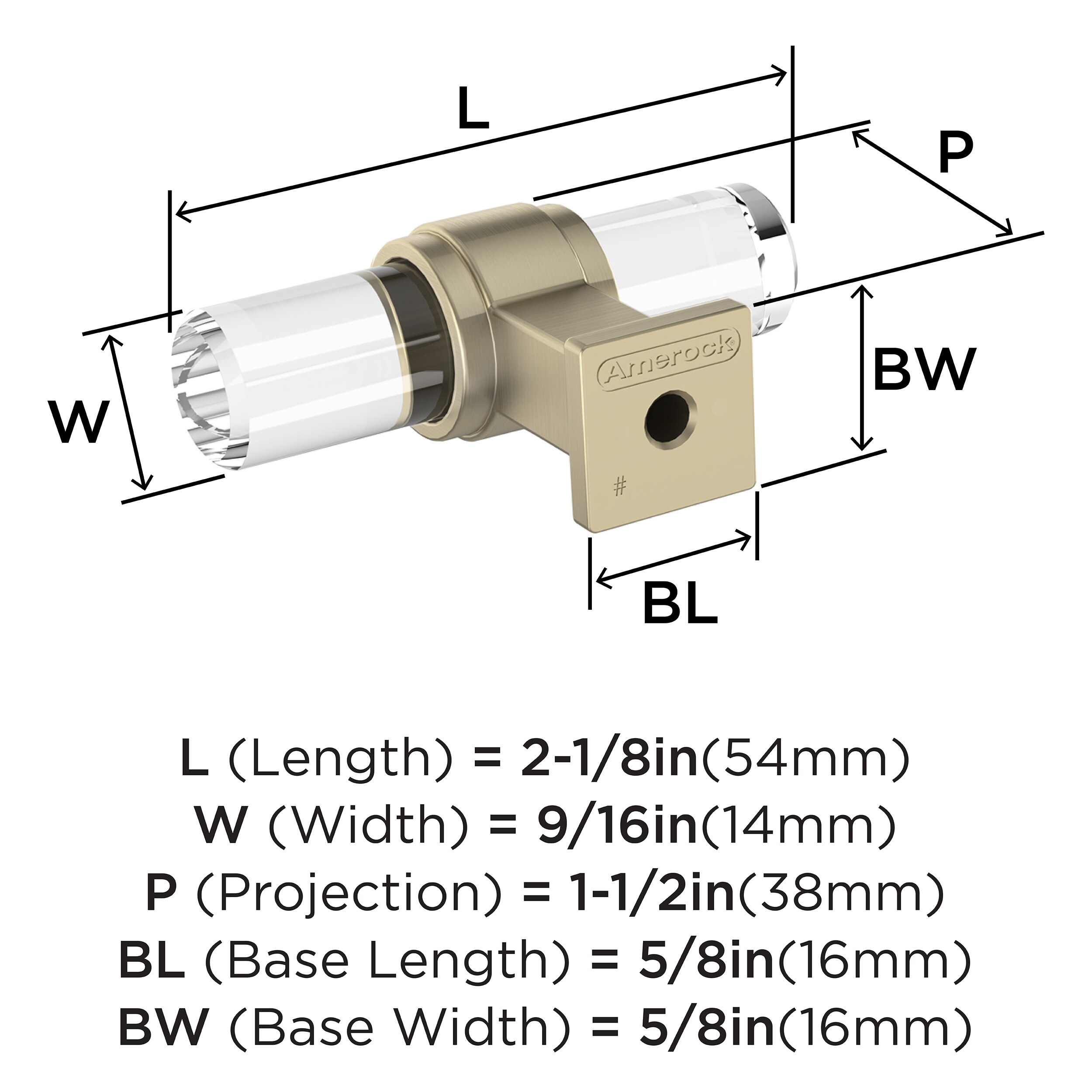 Amerock BP36977CBBZ Cabinet-Knobs - View #4