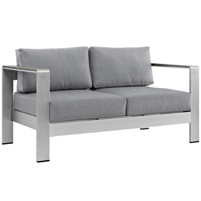 Modway S Outdoor Loveseat Gray, Modway Outdoor Furniture Replacement Cushions