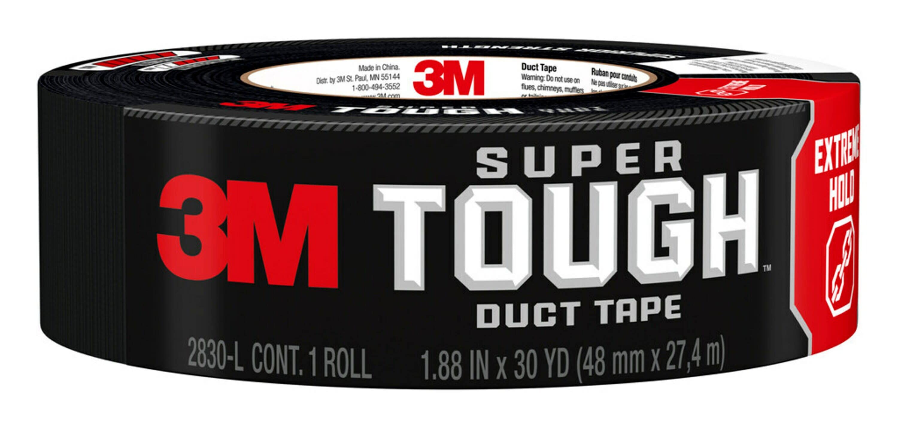Duct Tape Heavy Duty Black Color Roll| Waterproof, Durable, Multipurpose Utility Strip for Repair and Home Use by Emraw 0028