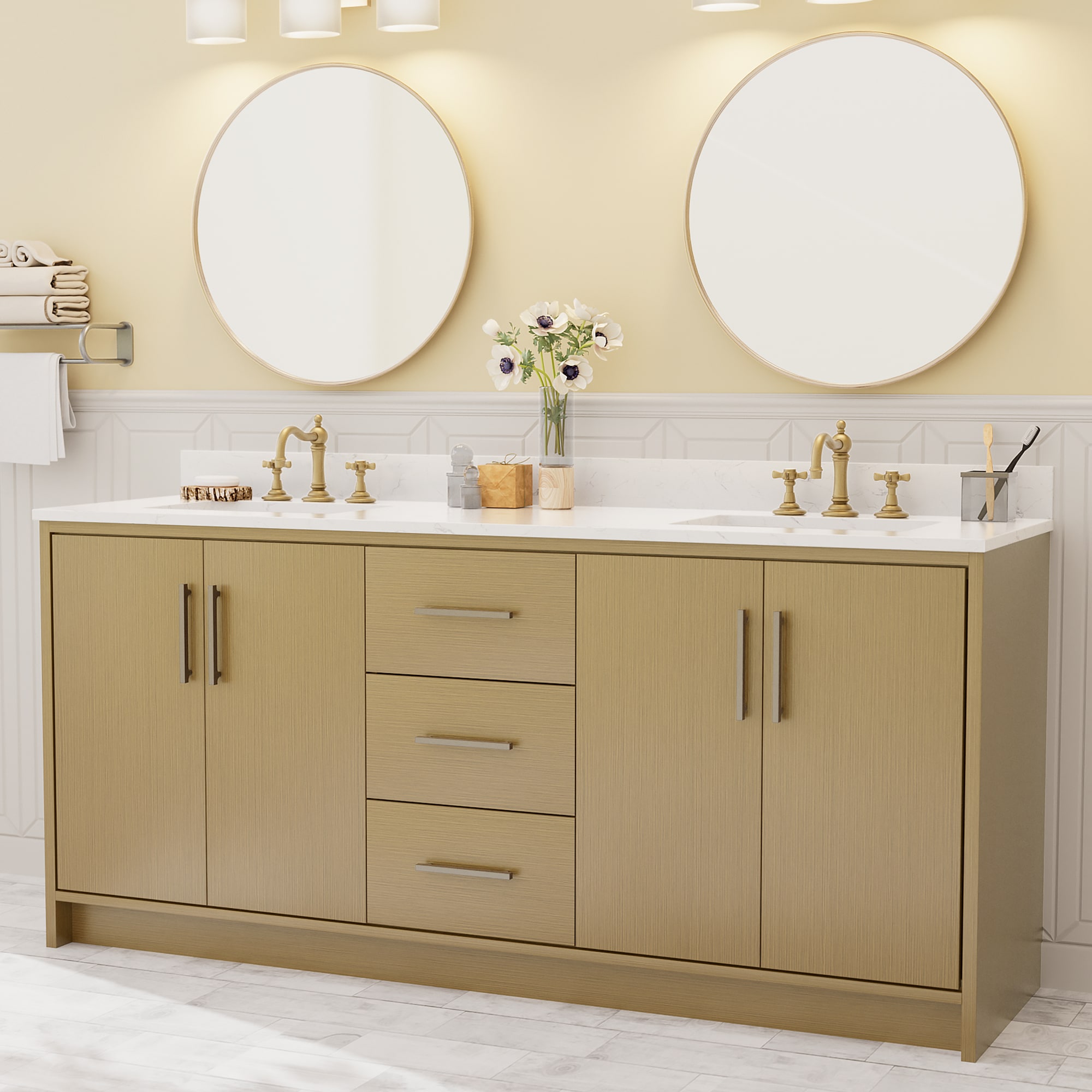 VOUA DXRCJ-SJD-YW Bath-Vanity-Combo - View #2