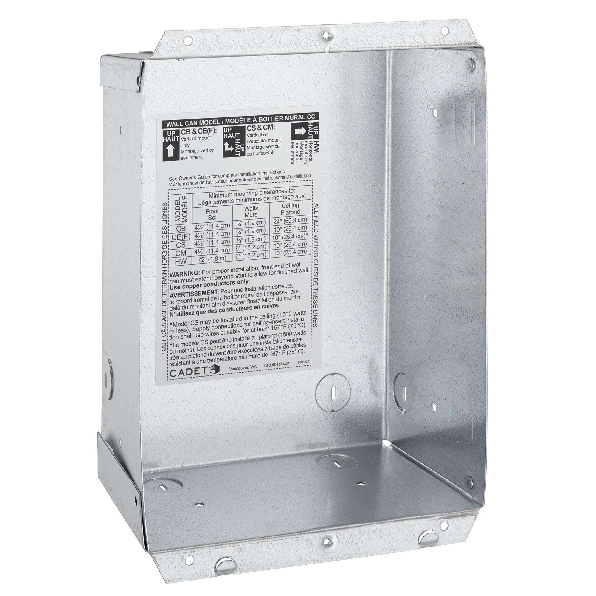 Cadet 67061 Elect-Wall-Heater-Acc - View #3