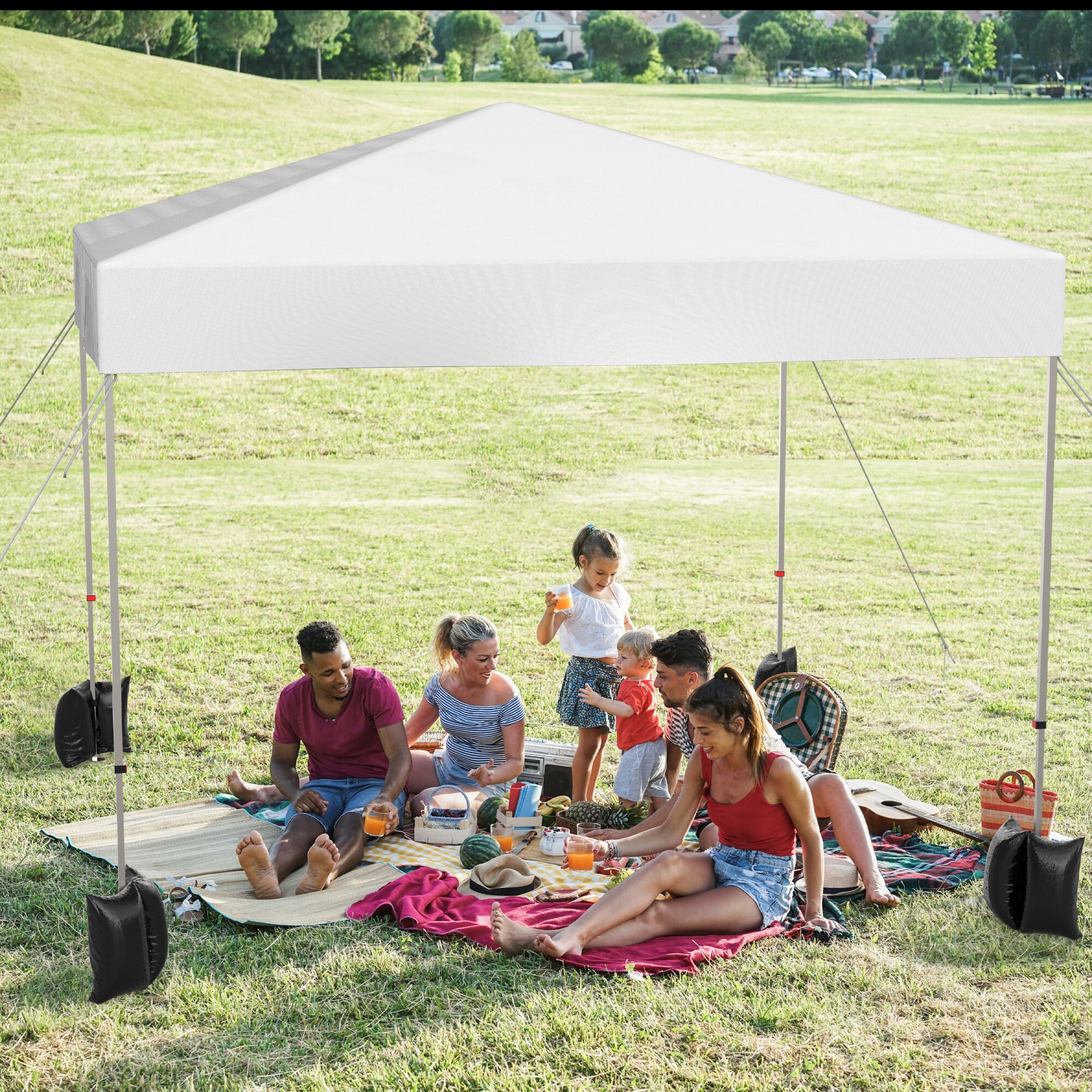 IdealHouse Heavy Duty Pop Up Canopy 10x10 Ft Portable Outdoor Canopy ...