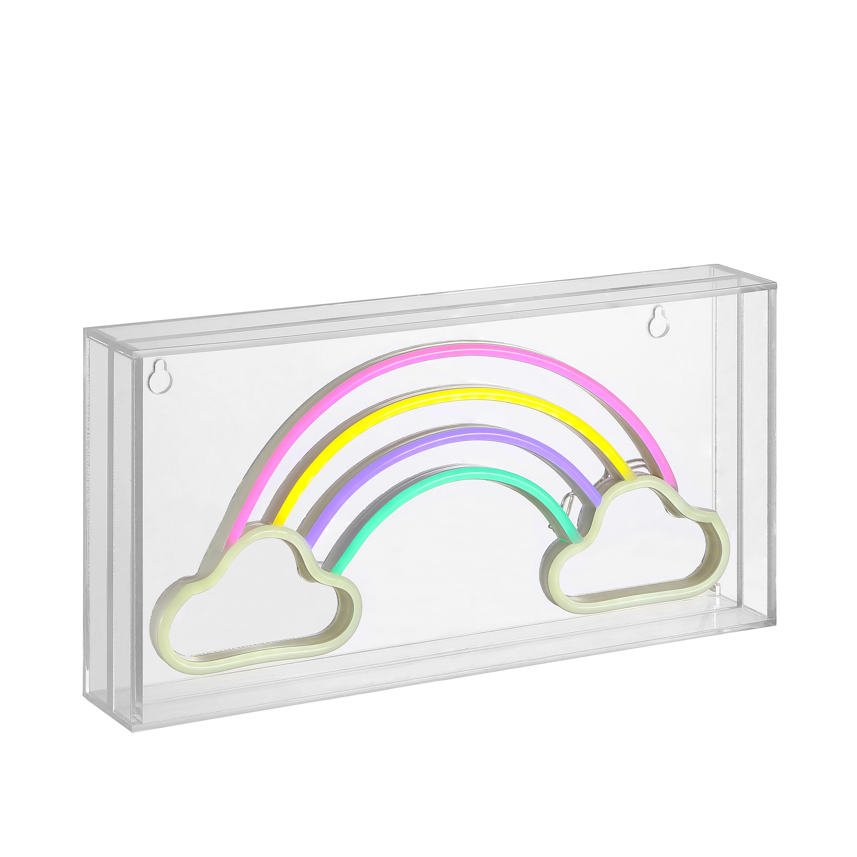 JONATHAN  Y NEN1004A 5.9-Inches Constant Neon Rainbow Lighted Sign