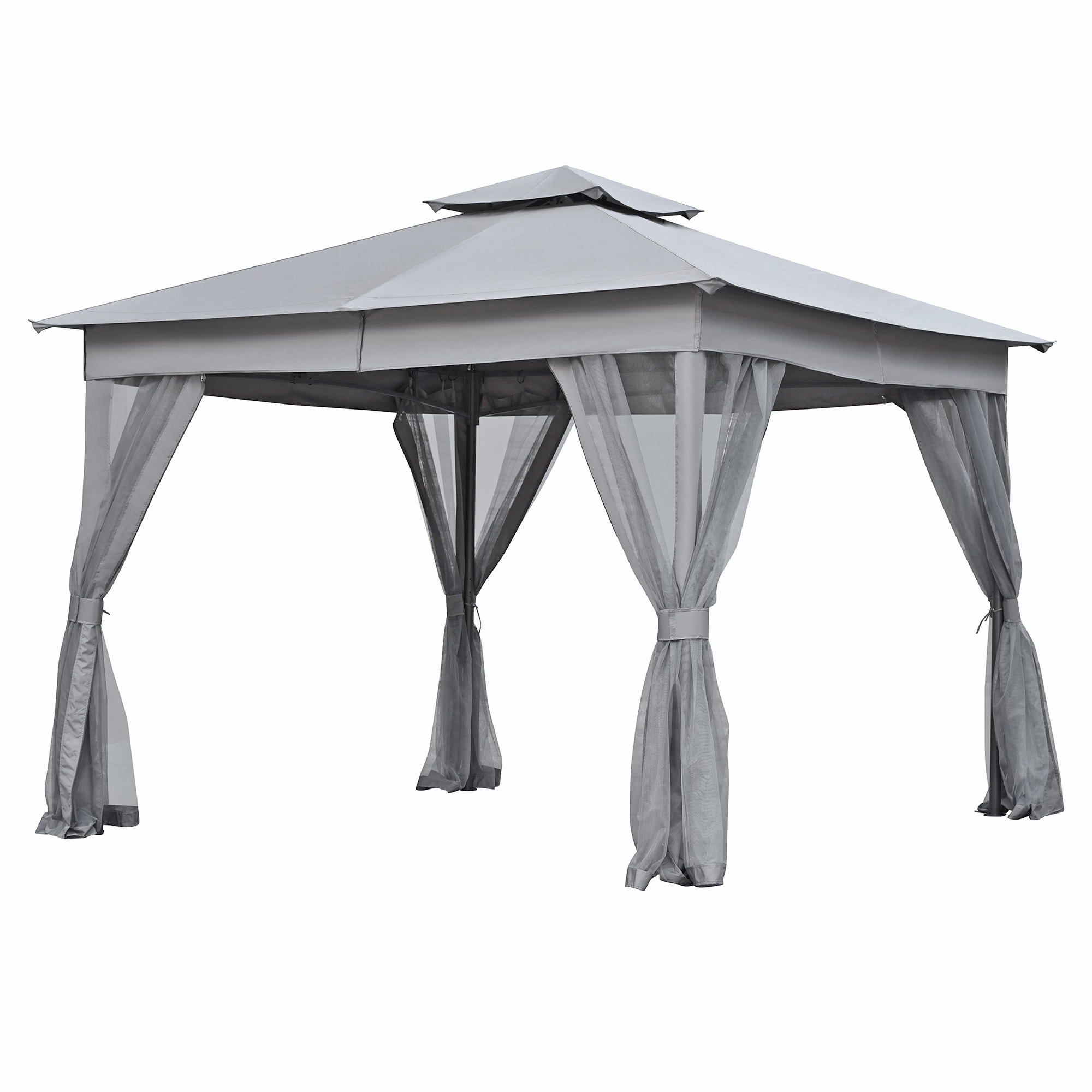 SINOFURN SYB740012WT Wood-Resin-Gazebos - View #20