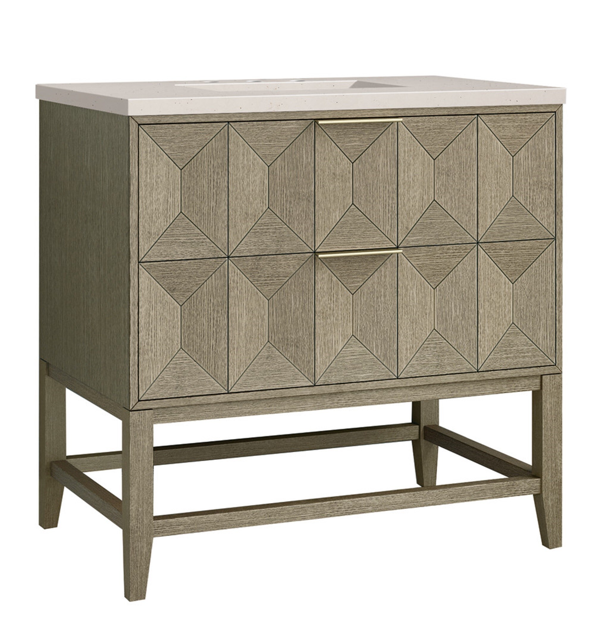 James Martin Vanities D100-V36-PBO-3EMR Bath-Vanity-Combo - View #6