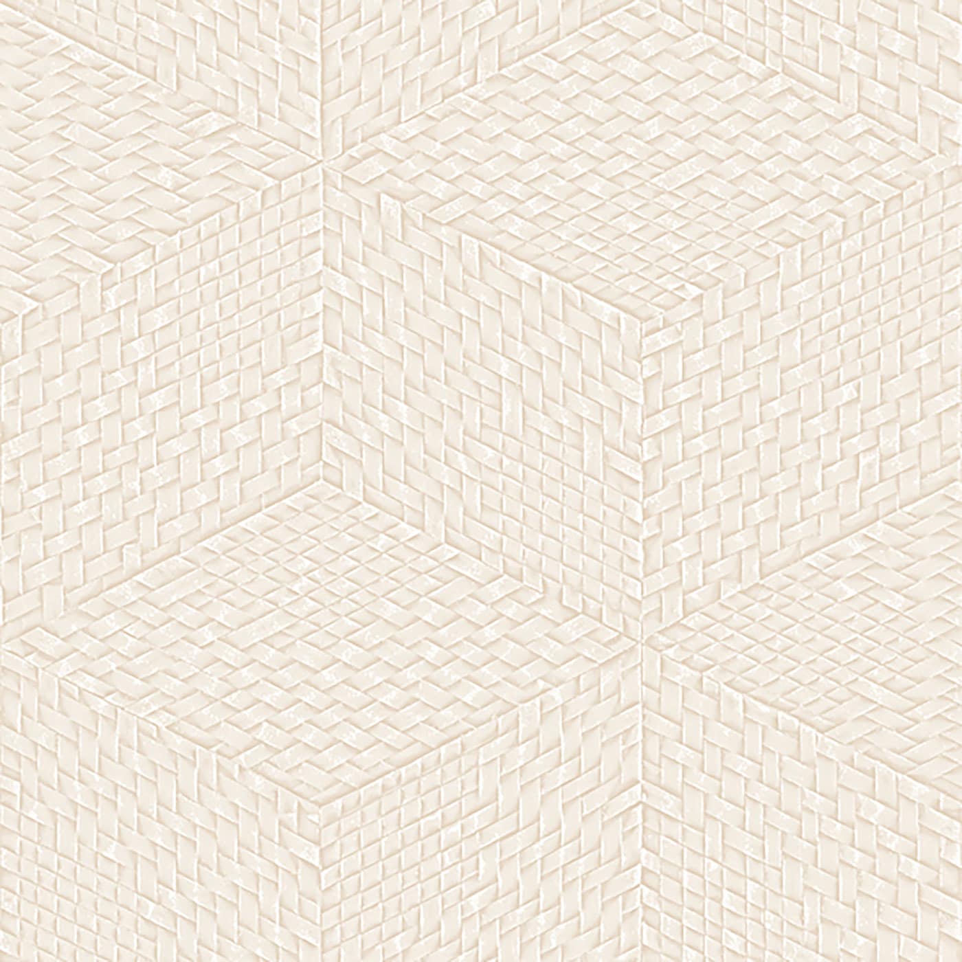 Veer Decor Wicker Cube Beige Wallpaper Sample