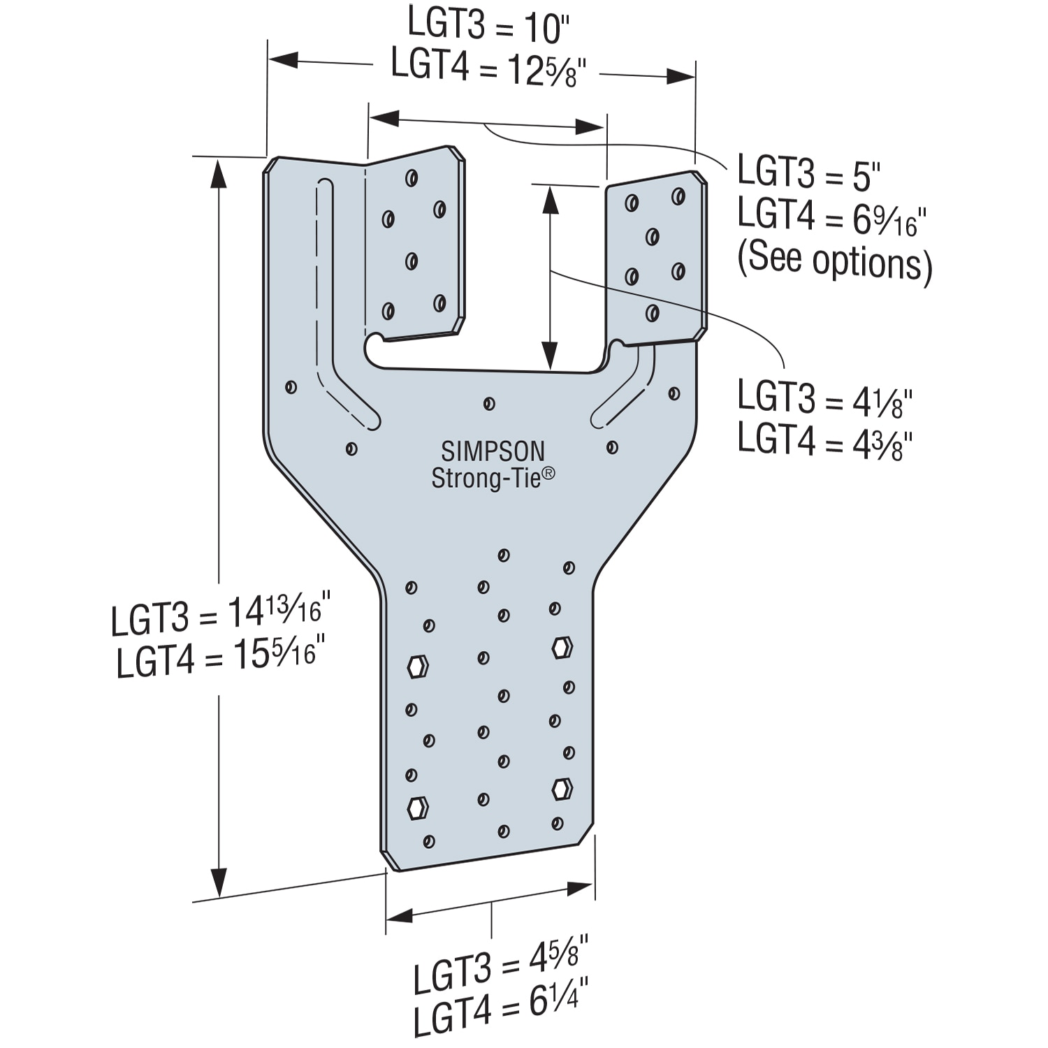 Simpson Strong-Tie LGT3-SDS2.5 Trusses-And-Rafter-Ties - View #3