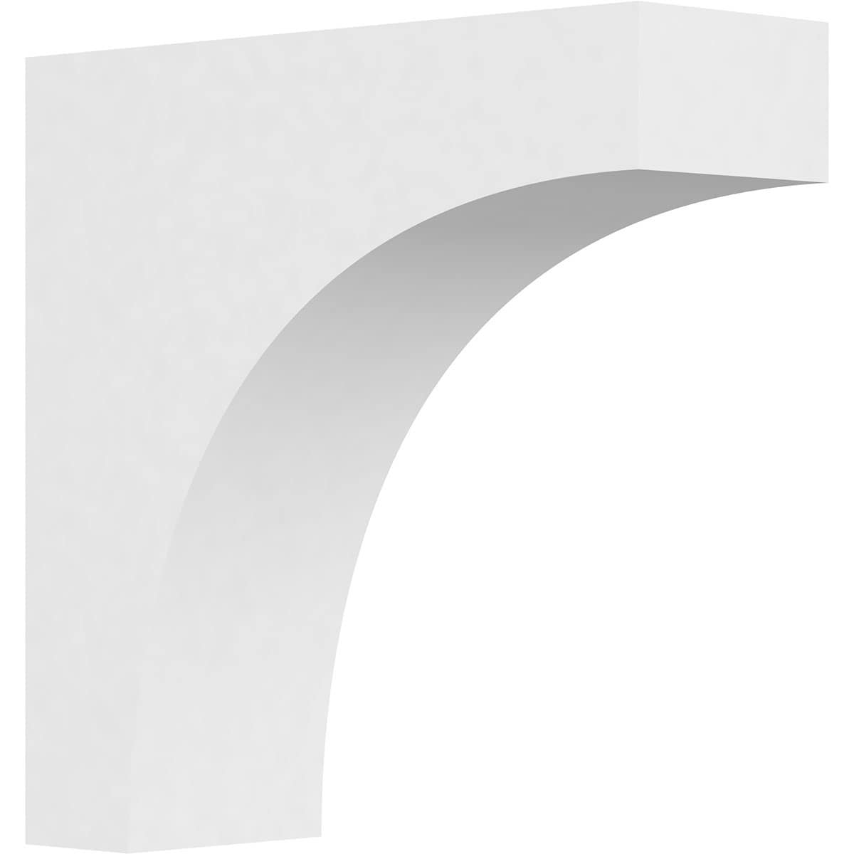 Ekena Millwork CORP03X10X10STO 3-in x 10-in x 10-in Standard stockport Unfinished White PVC Paintable Corbel