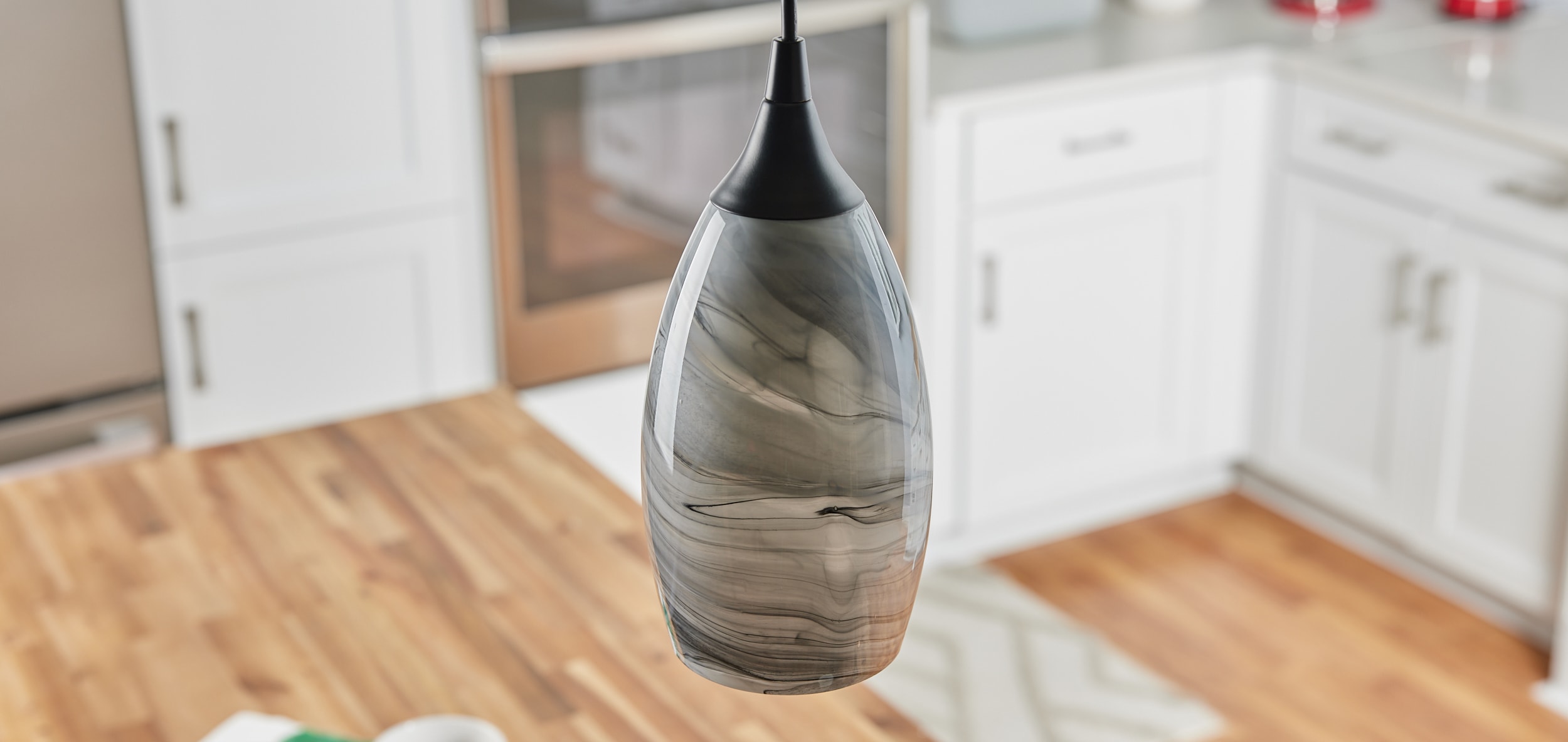 granite storm glass pendant shade